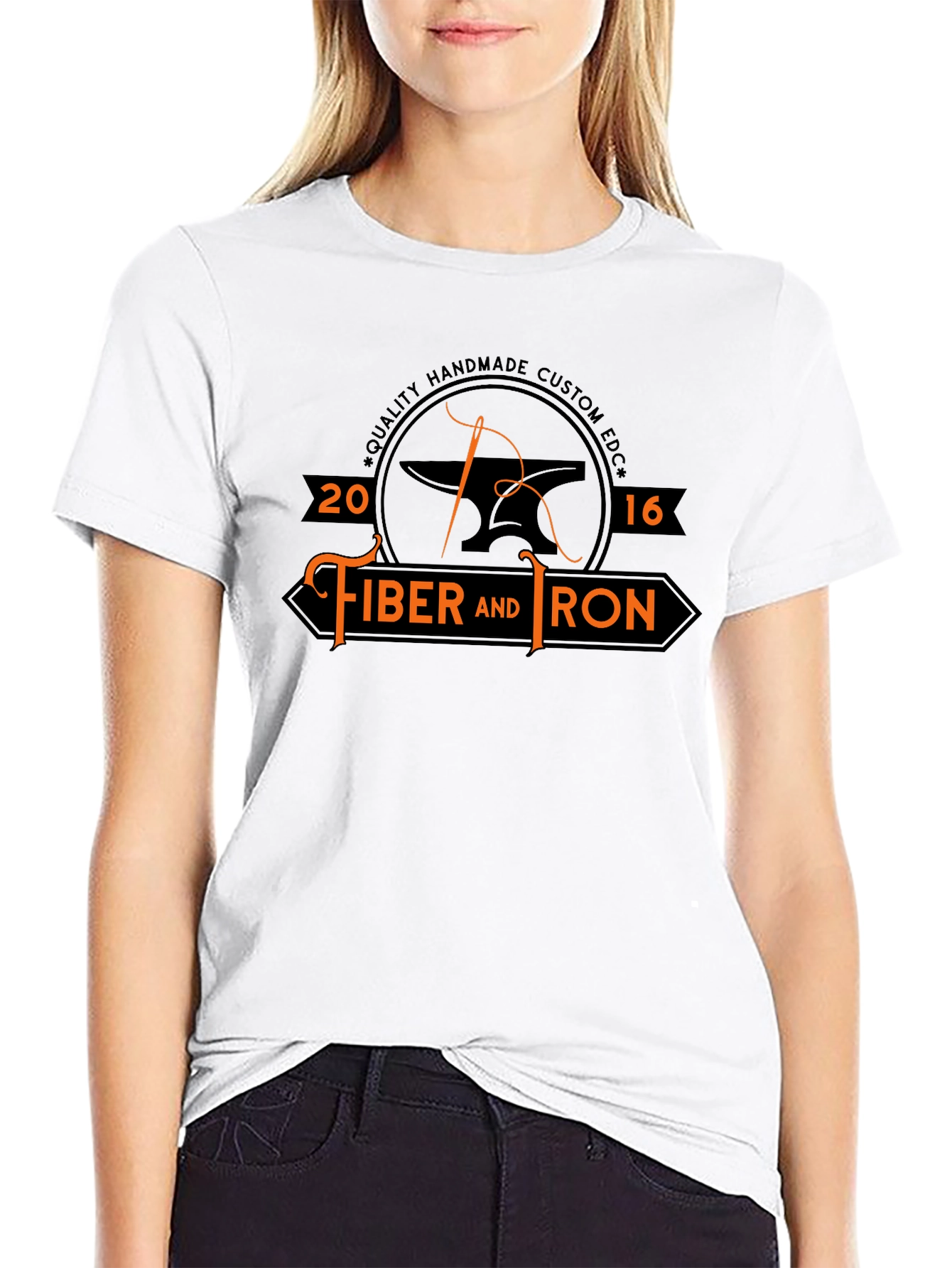 Fiber and Iron Black Graphic Tee