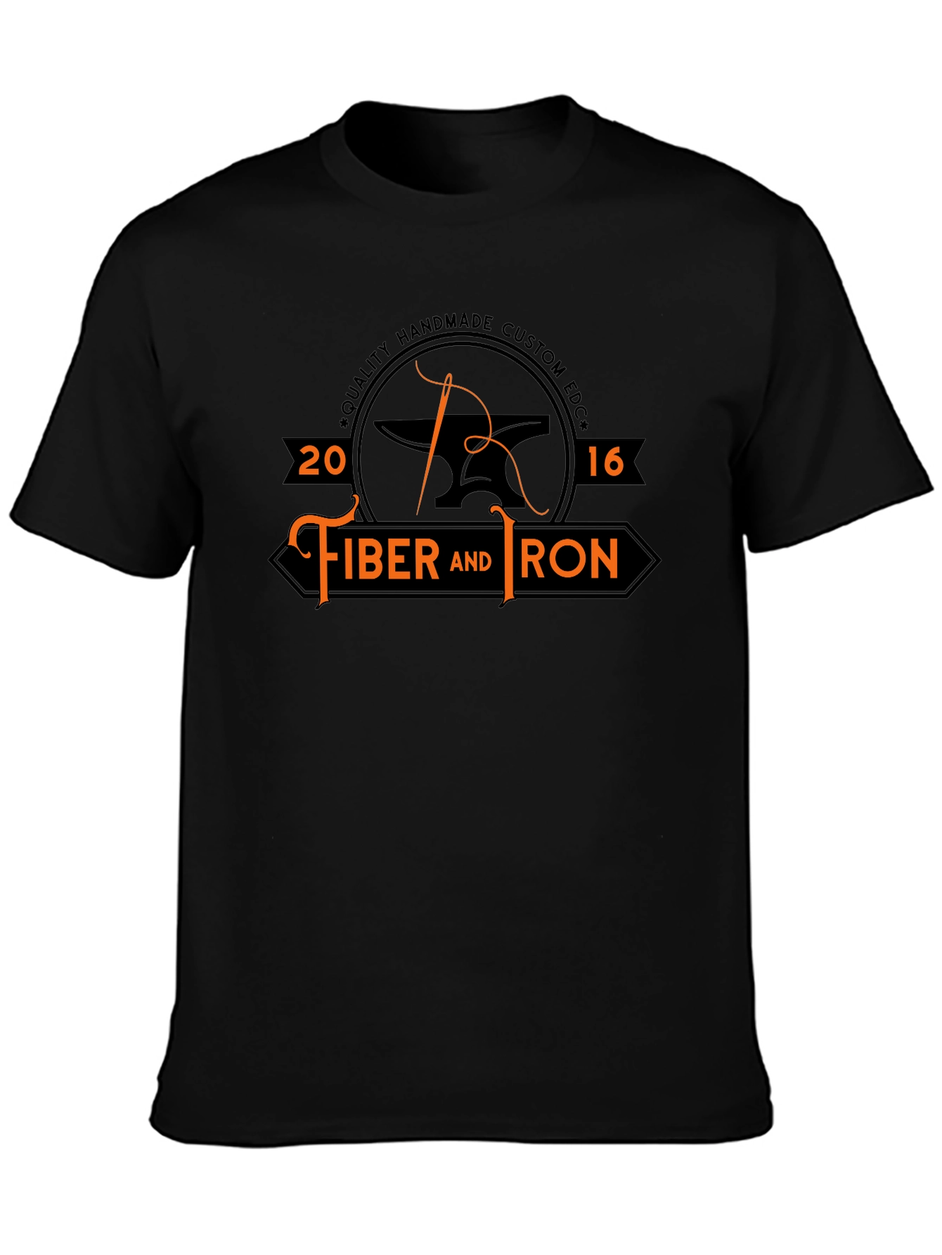 Fiber and Iron Black Graphic Tee