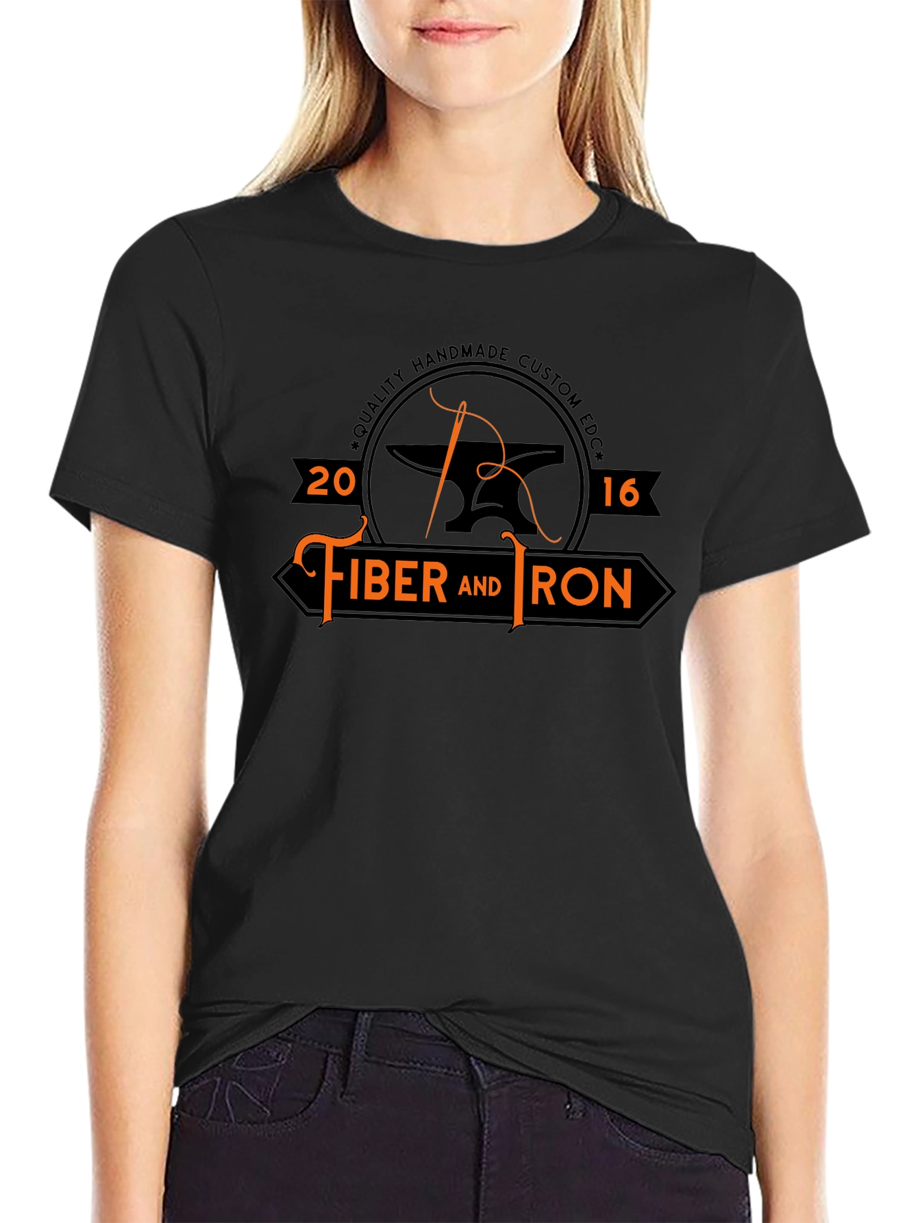 Fiber and Iron Black Graphic Tee