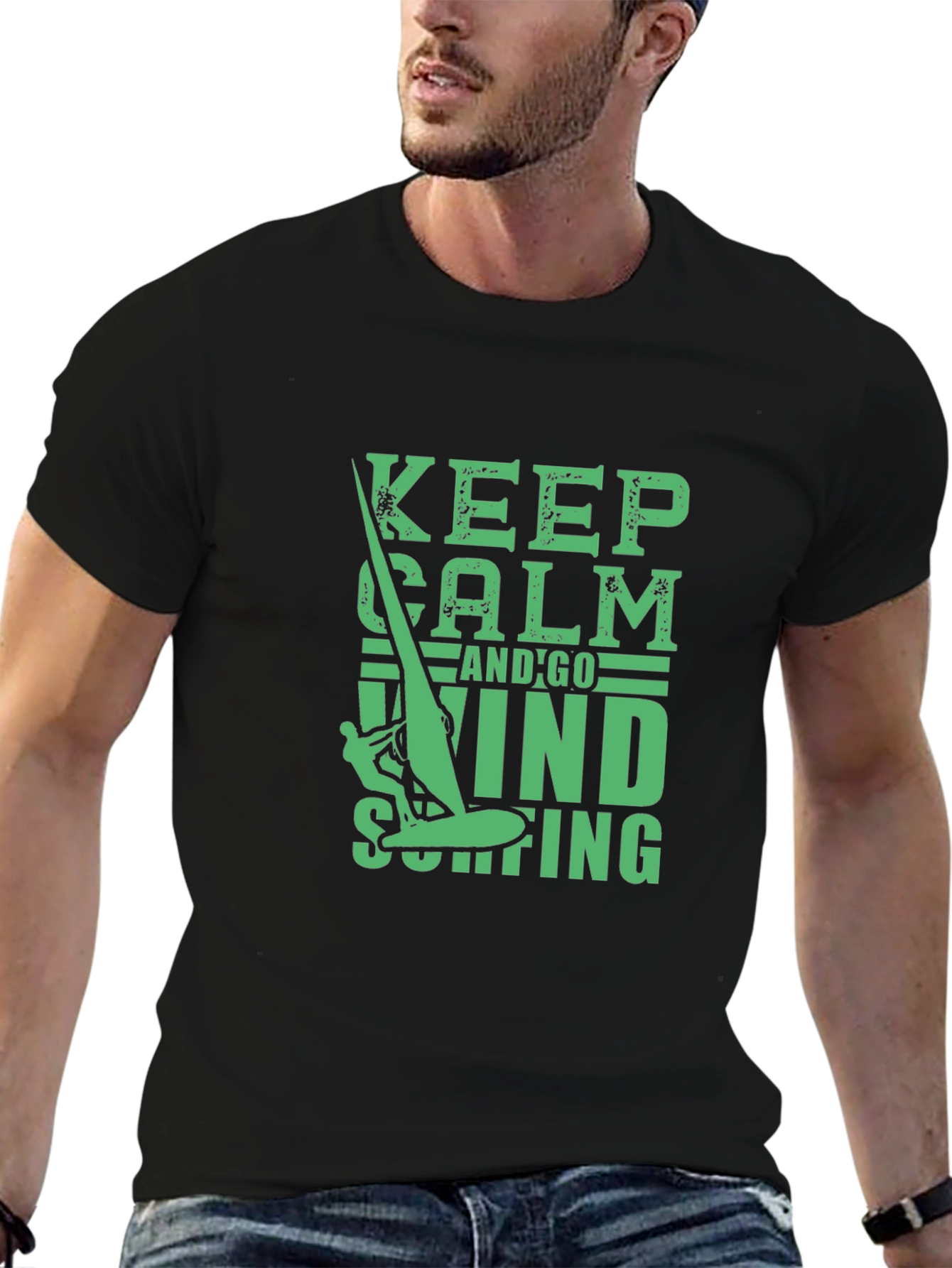 Keep Calm and Go Windsurfing Tee