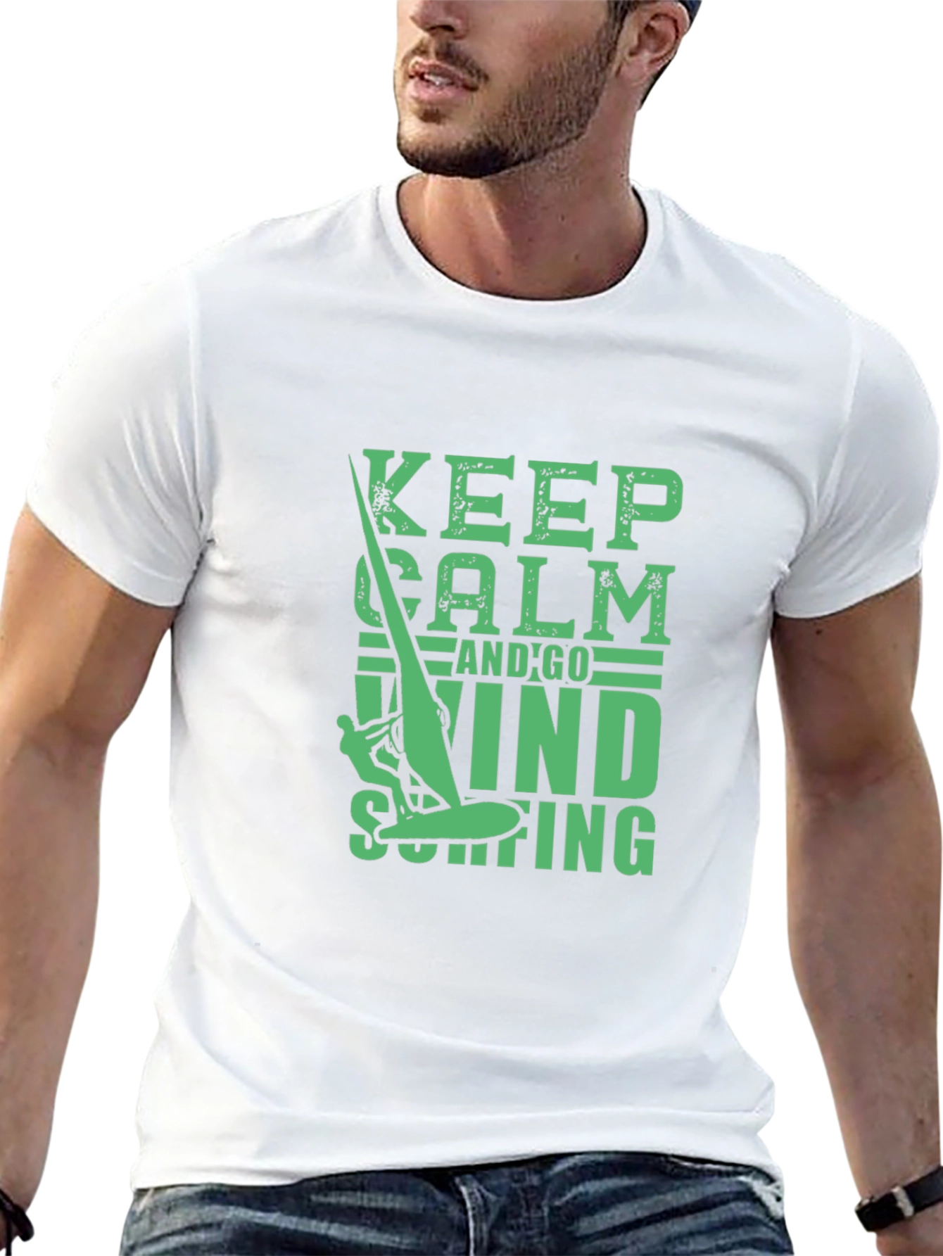 Keep Calm and Go Windsurfing Tee