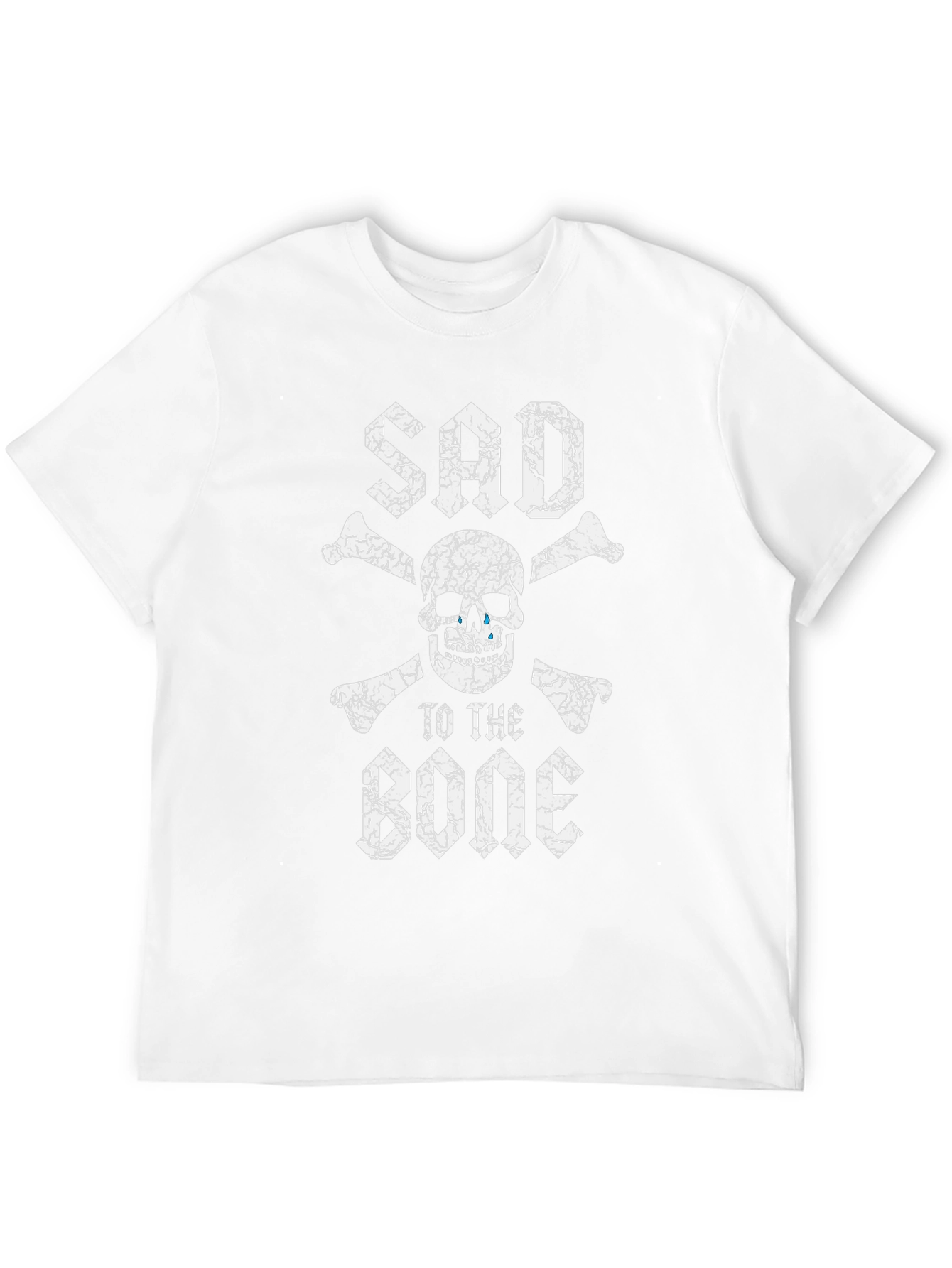 Sad to the Bone Black Graphic T-Shirt