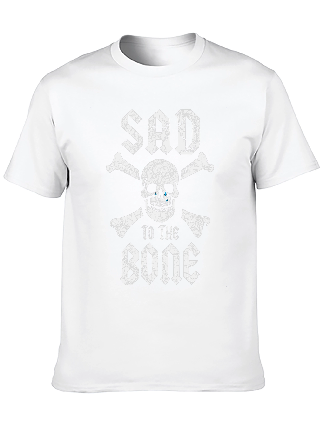 Sad to the Bone Black Graphic T-Shirt