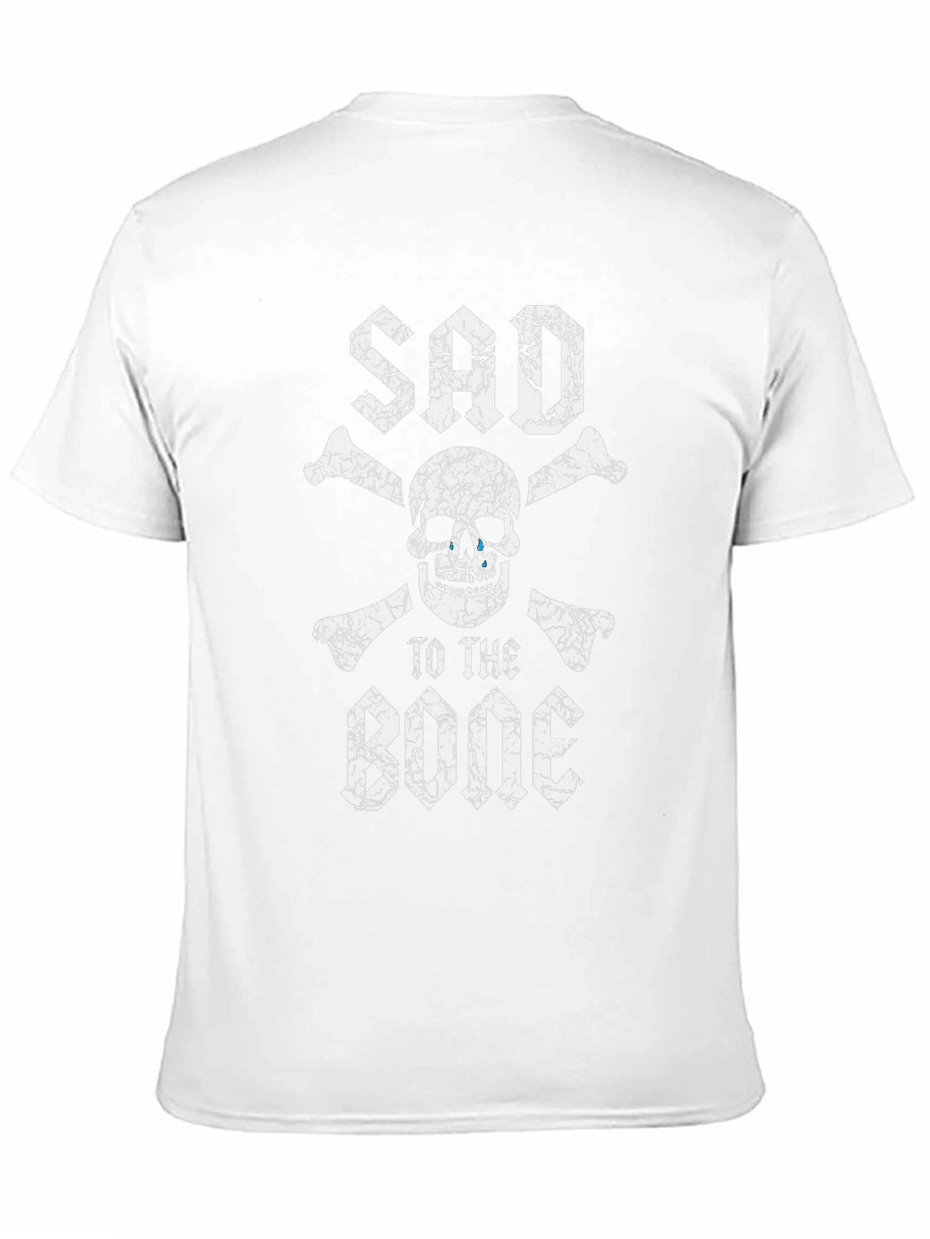 Sad to the Bone Black Graphic T-Shirt