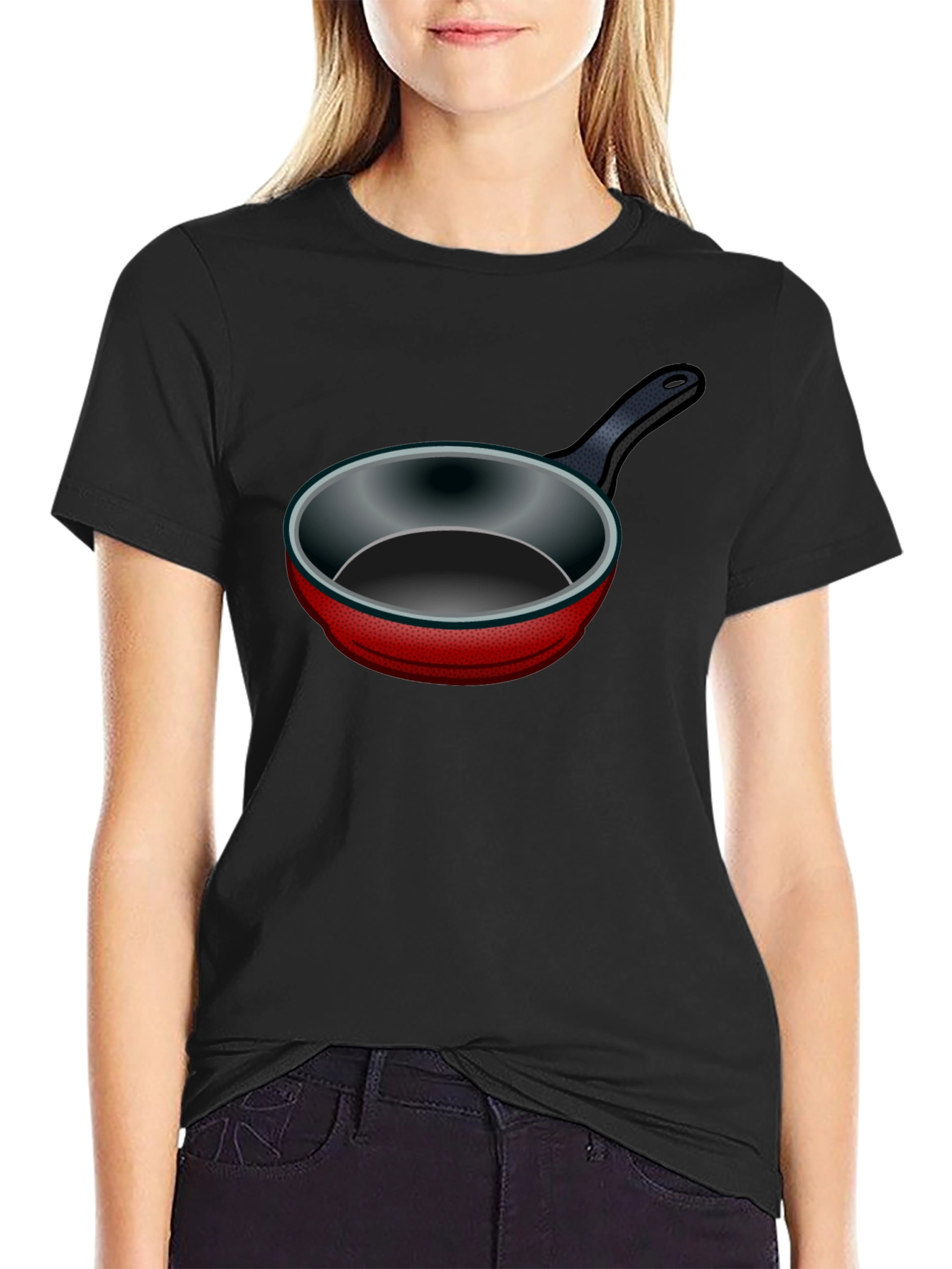 Funny Frying Pan Graphic T-Shirt