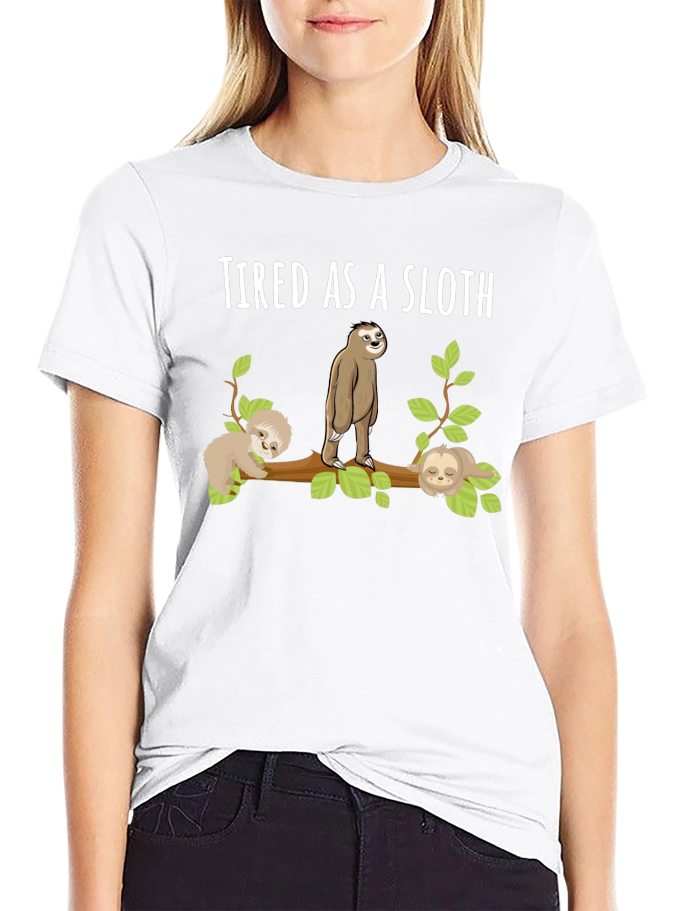 Tired As A Sloth T-Shirt Funny Sloth Tee