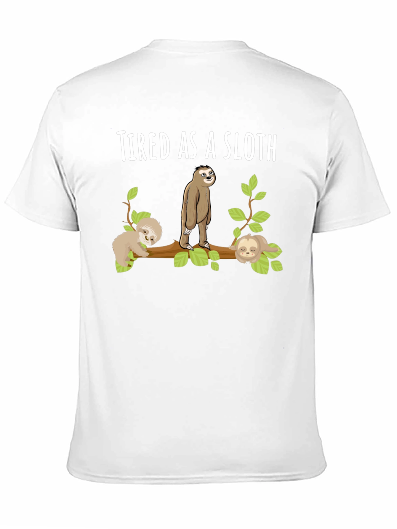 Tired As A Sloth T-Shirt Funny Sloth Tee