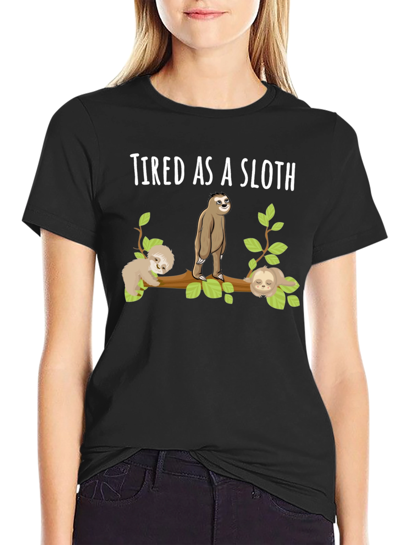 Tired As A Sloth T-Shirt Funny Sloth Tee
