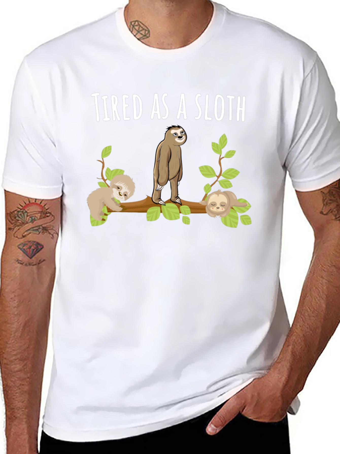 Tired As A Sloth T-Shirt Funny Sloth Tee