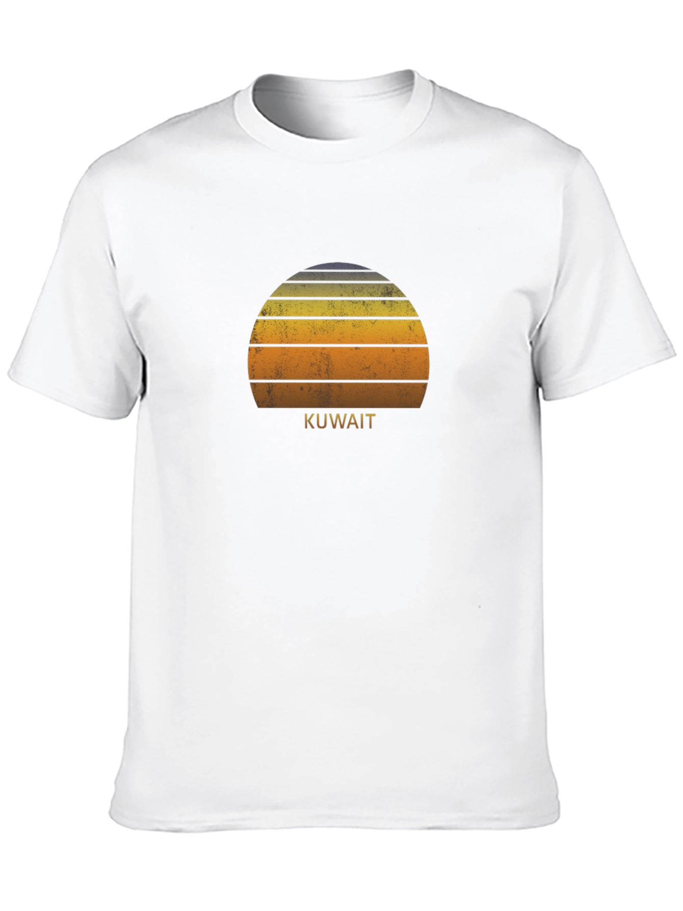 Kuwait Sunset T-Shirt Retro Style Tee