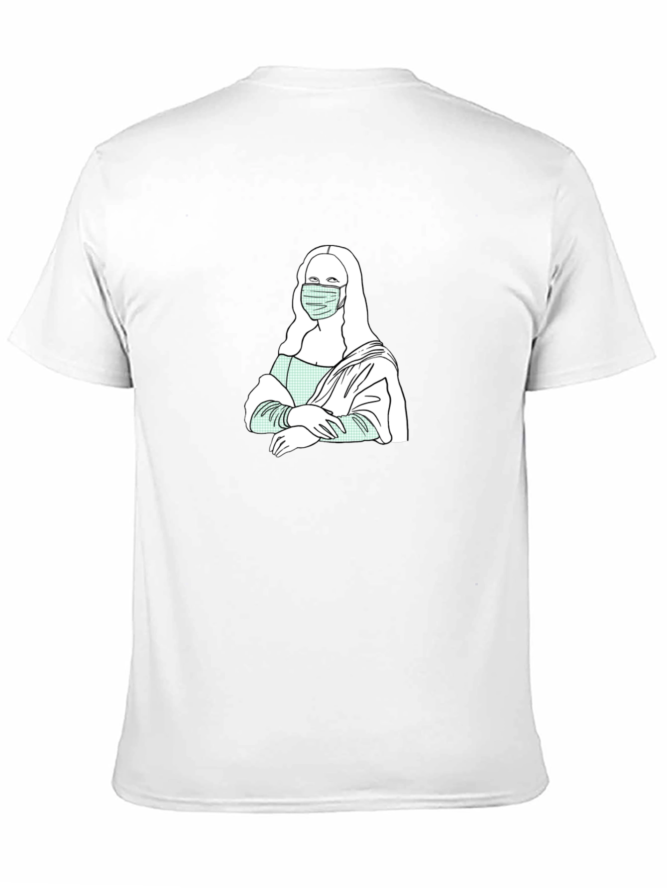 Masked Mona Lisa Graphic Tee