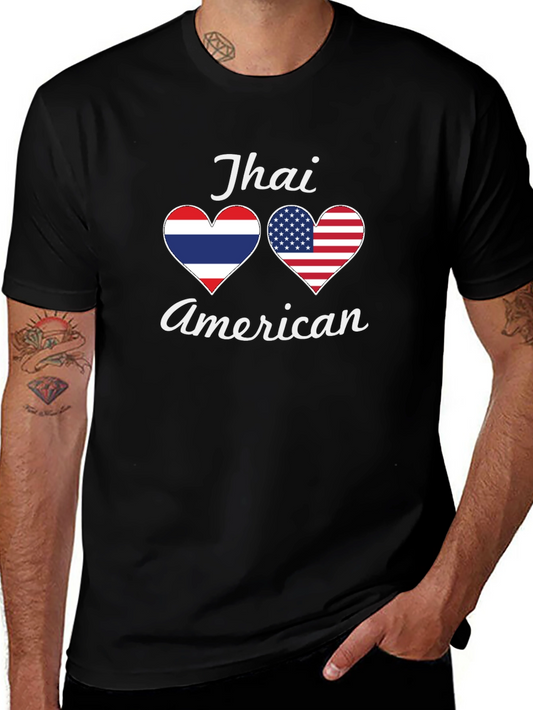 Thai American Heart Flag T-Shirt