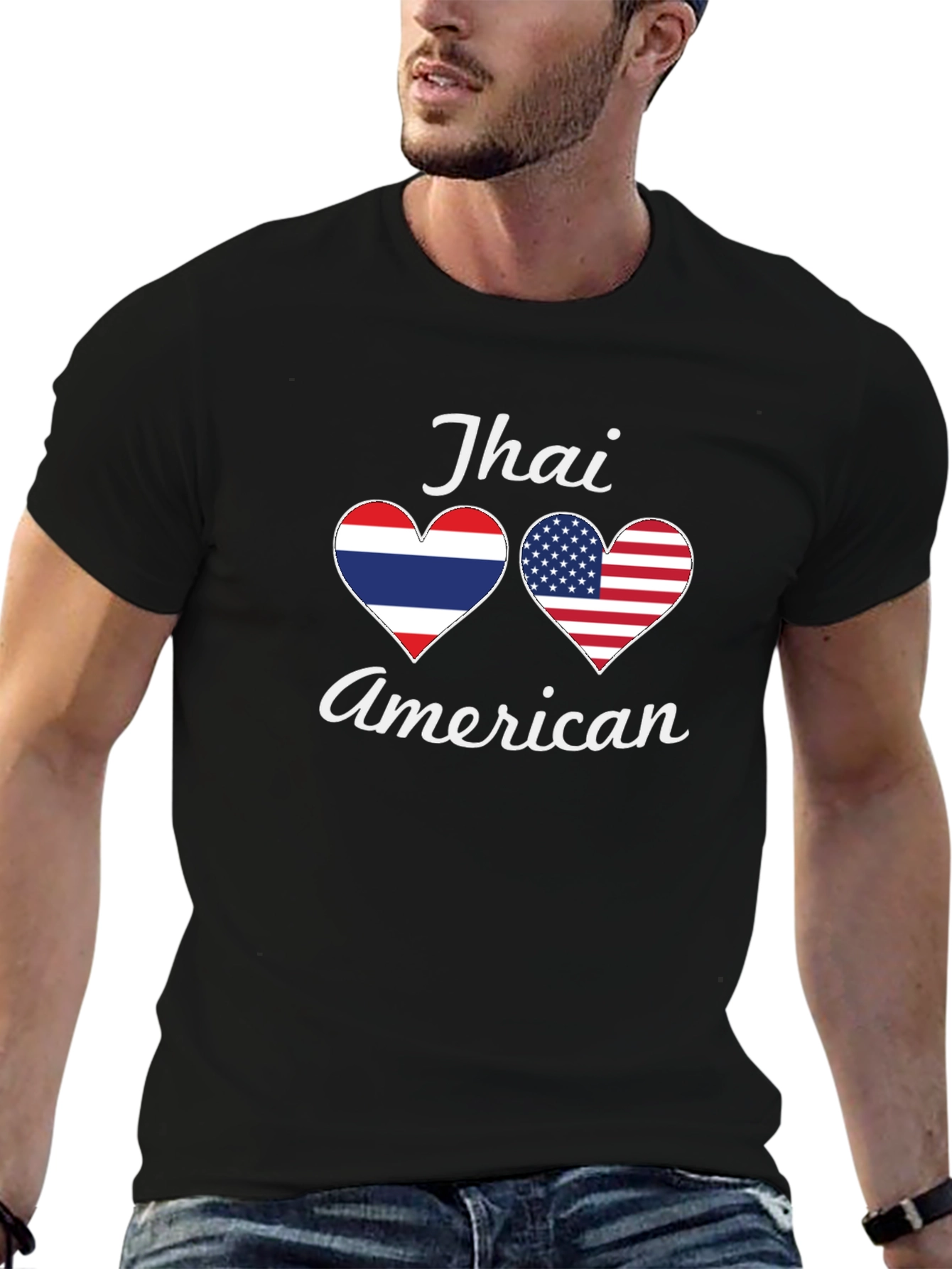 Thai American Heart Flag T-Shirt