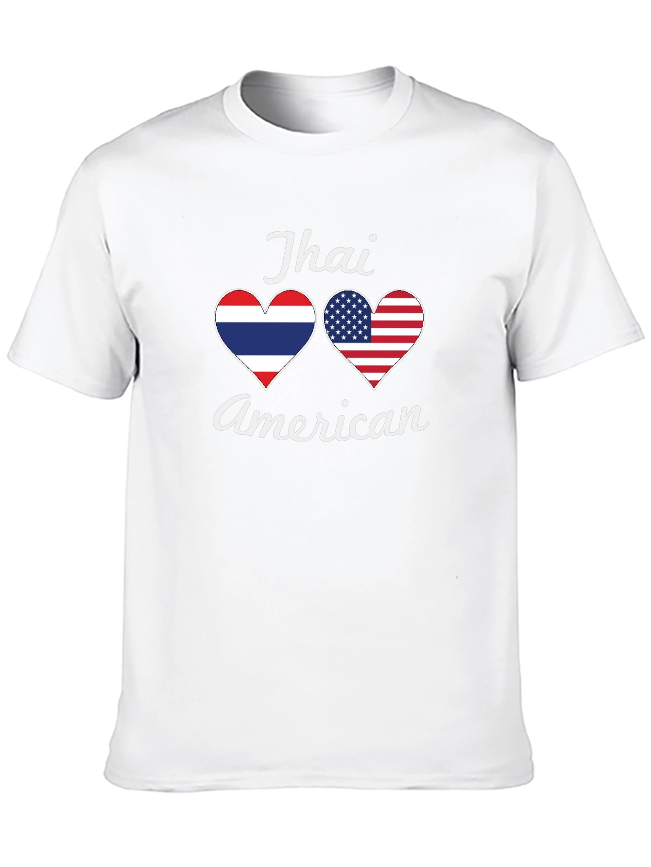 Thai American Heart Flag T-Shirt