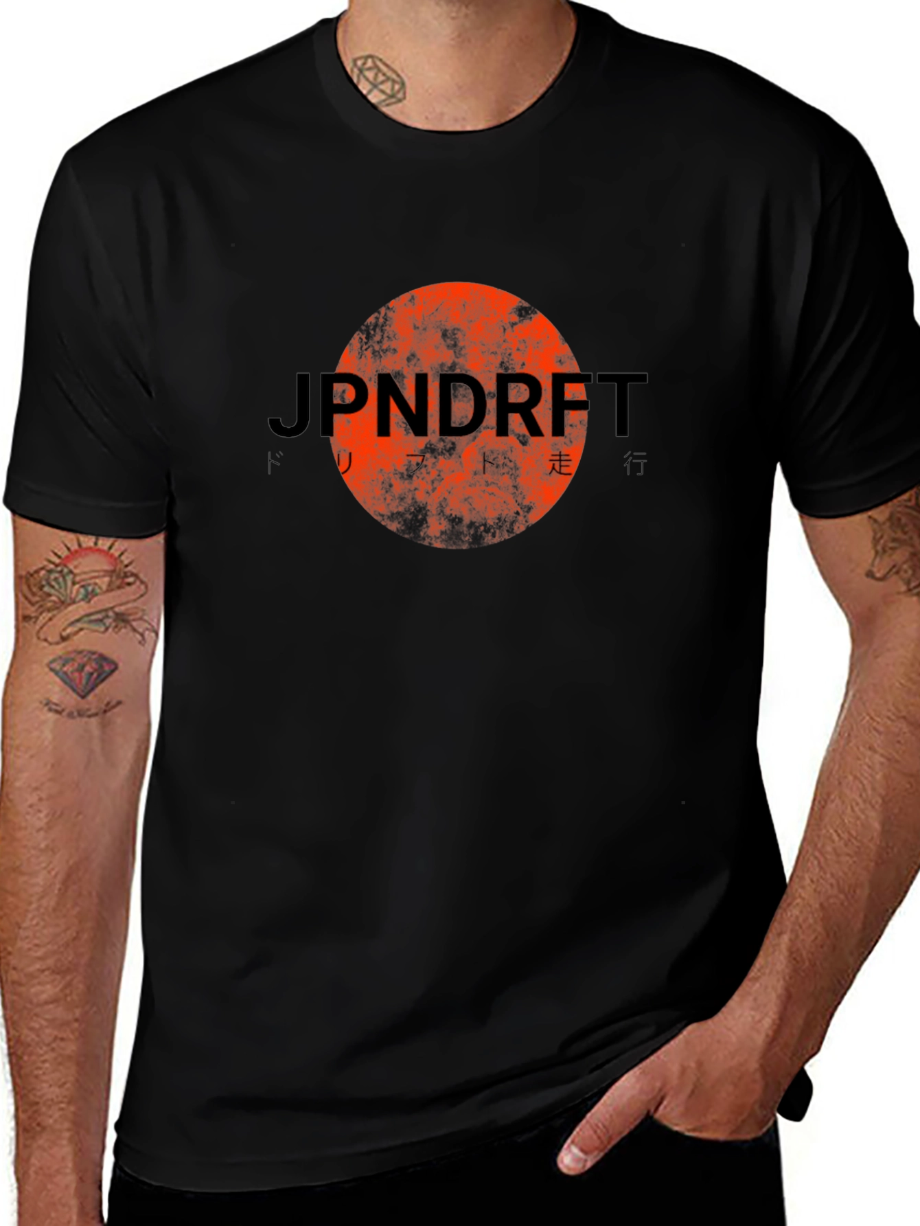 JpnDrft Graphic Tee - Mens Black T-Shirt