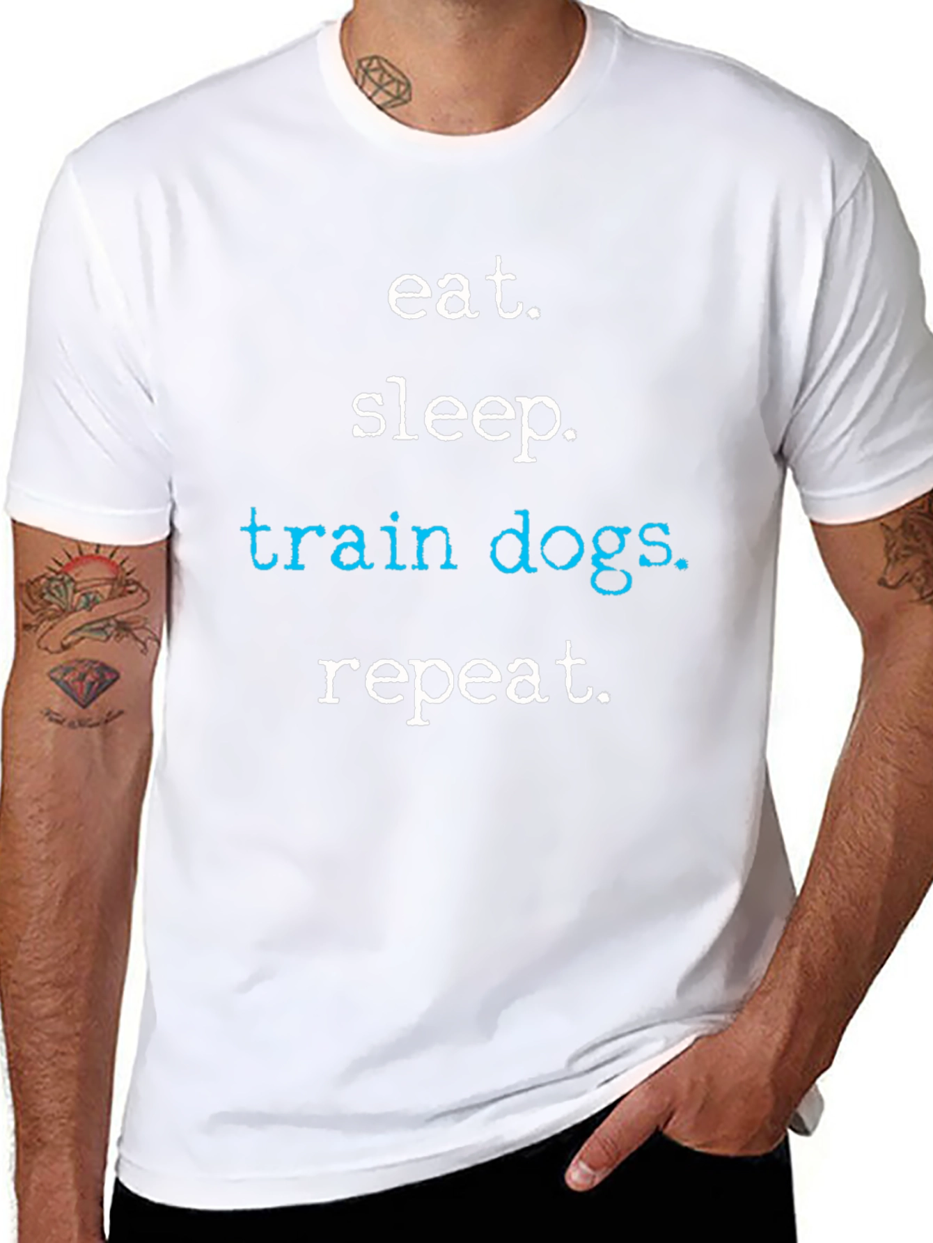 Eat Sleep Train Dogs Repeat T-Shirt