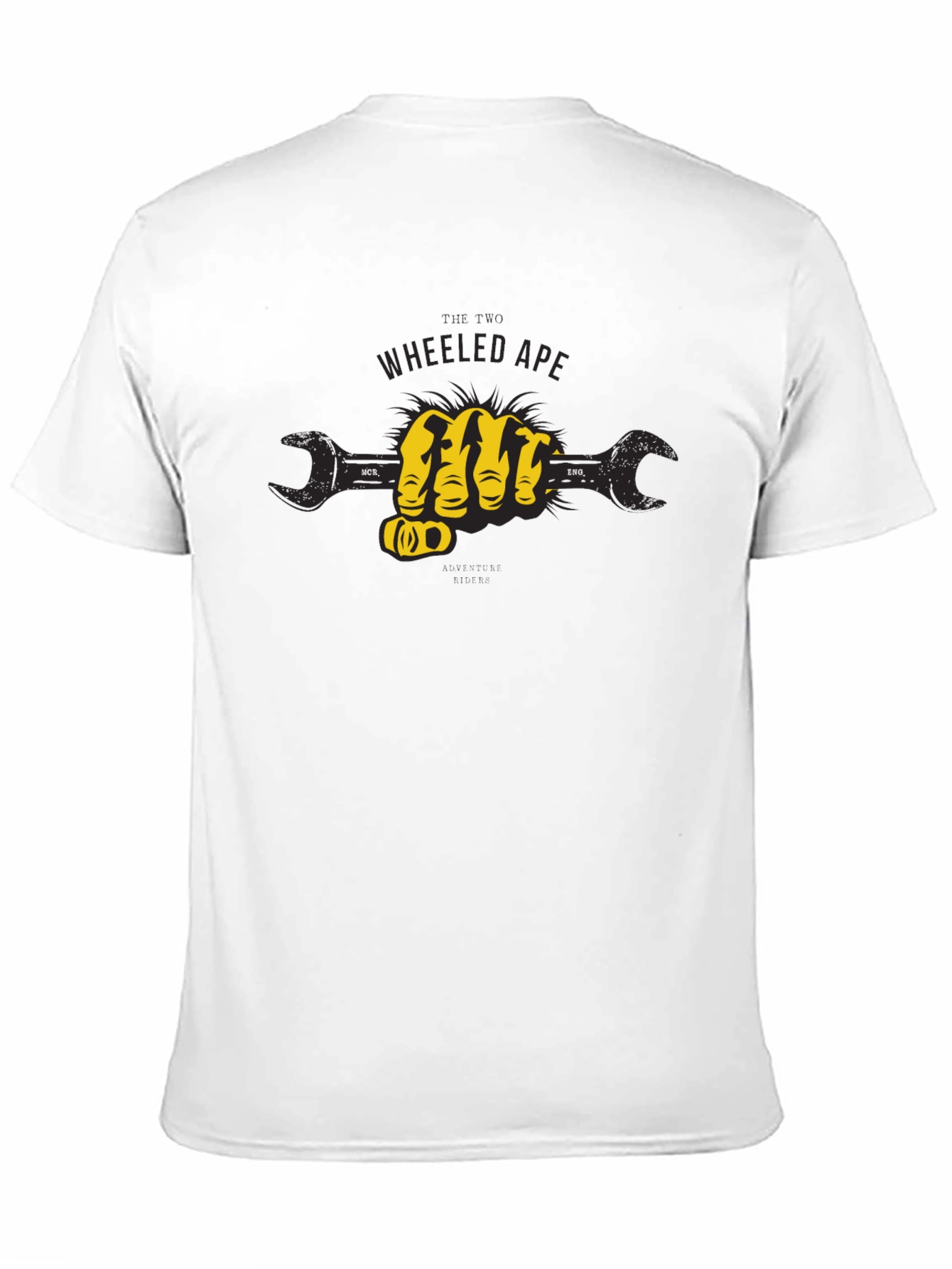 Wheeled Ape Wrench Fist Graphic T-Shirt