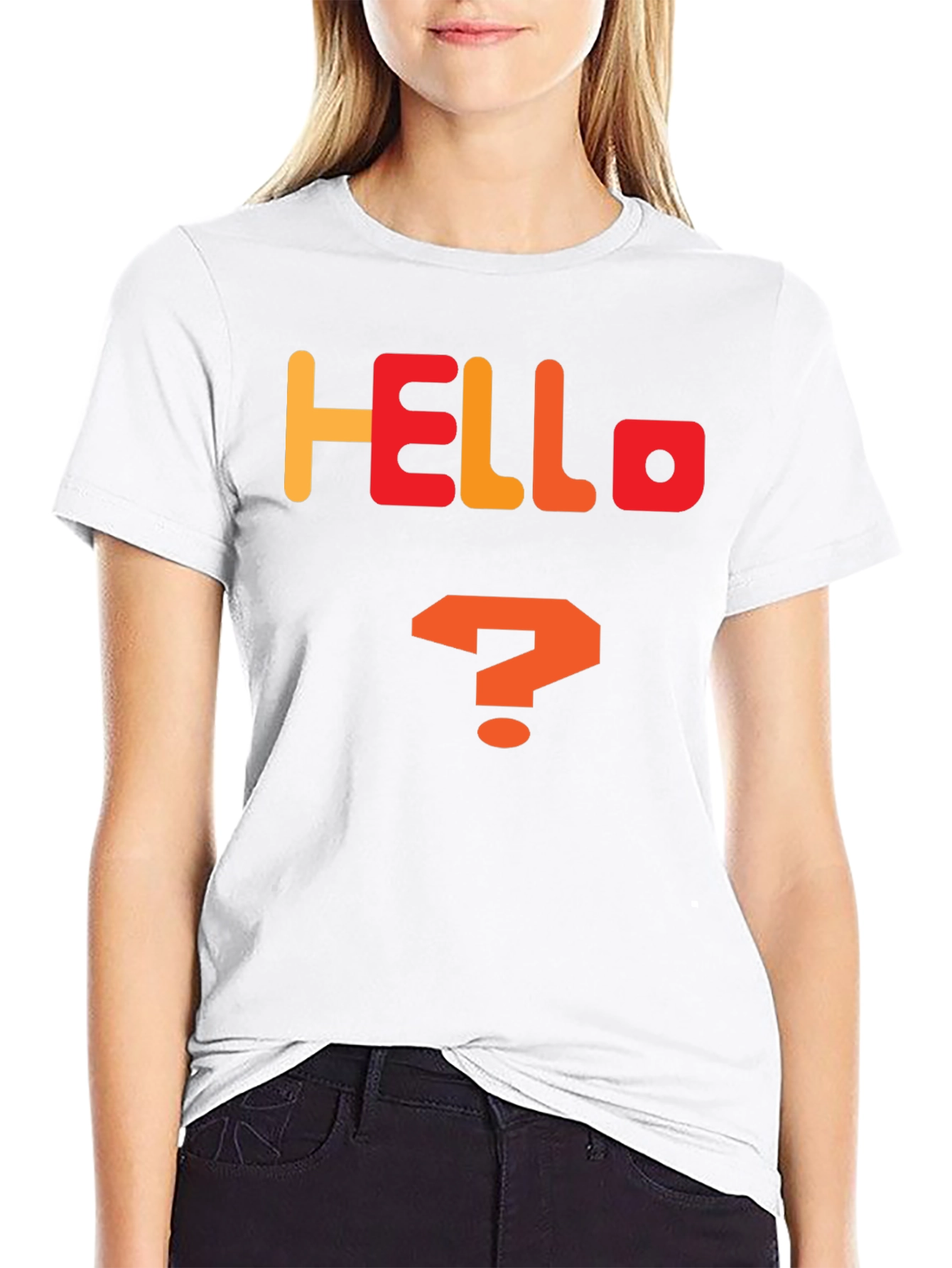 Hello Question Mark Graphic Tee
