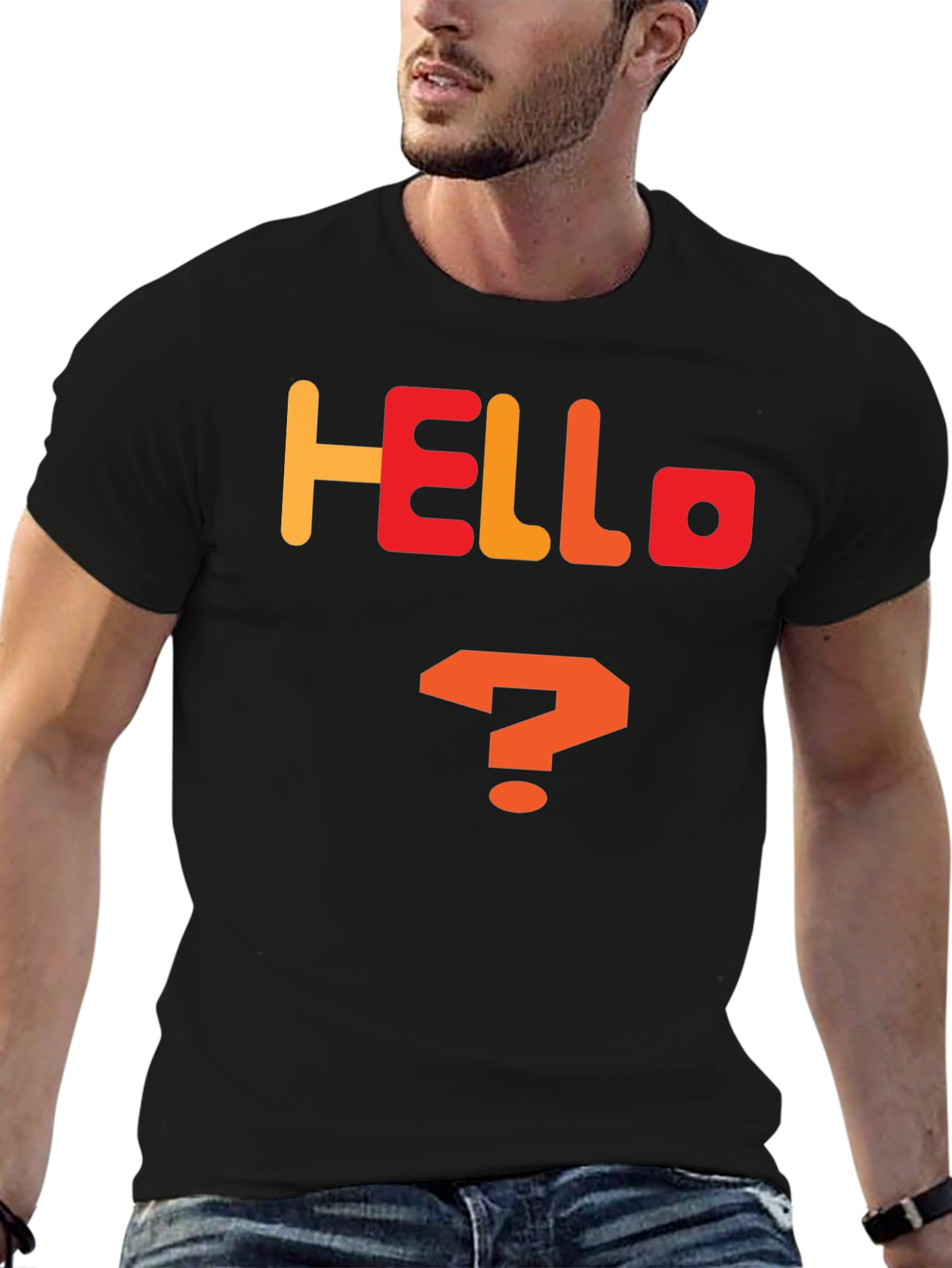 Hello Question Mark Graphic Tee