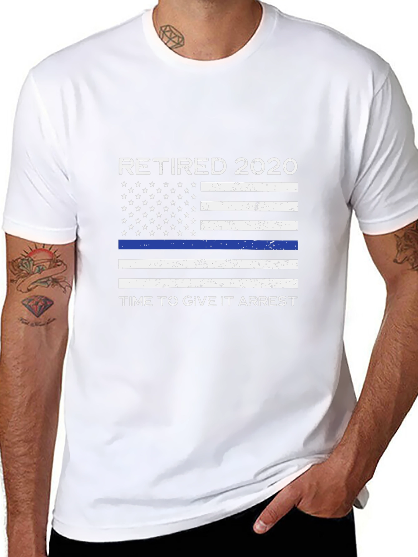 Retired 2020 Thin Blue Line T-Shirt