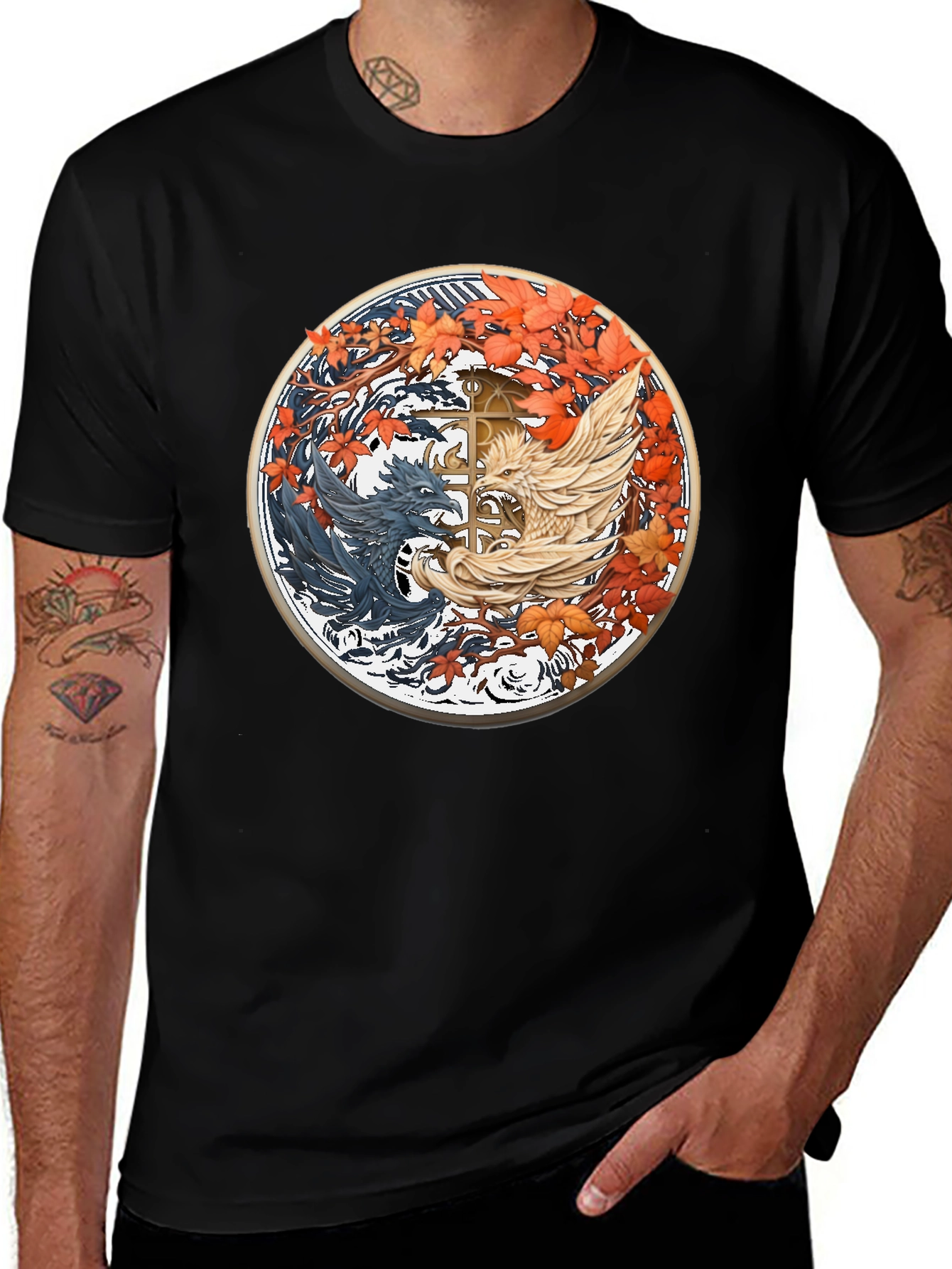 Yin Yang Dragon T-Shirt - Balance & Style
