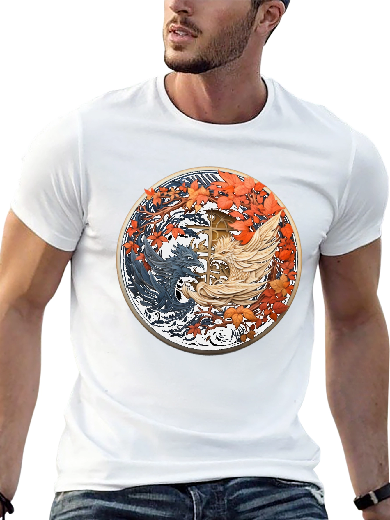 Yin Yang Dragon T-Shirt - Balance & Style