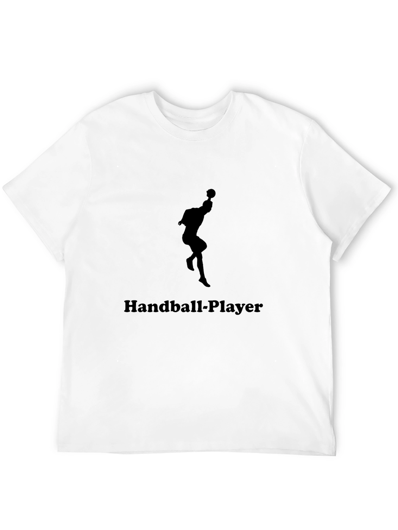 Handball Player Graphic Tee - Black
