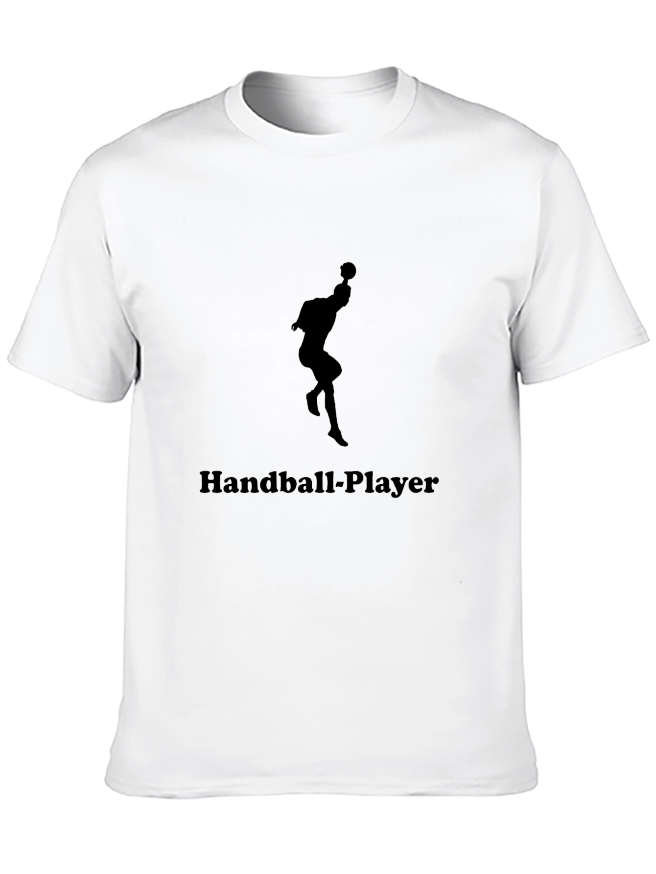 Handball Player Graphic Tee - Black