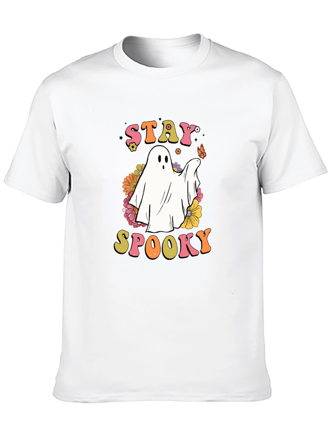 Stay Spooky Ghost Graphic T-Shirt
