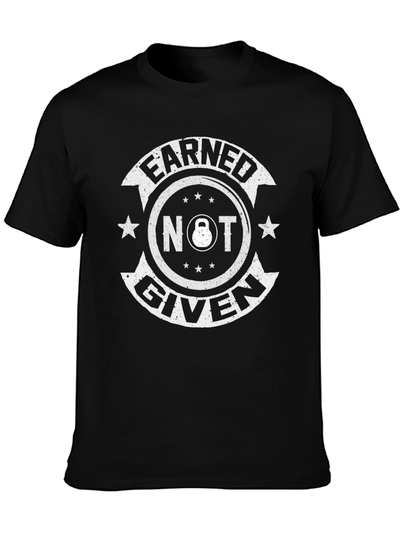 Earned Not Given Black T-Shirt