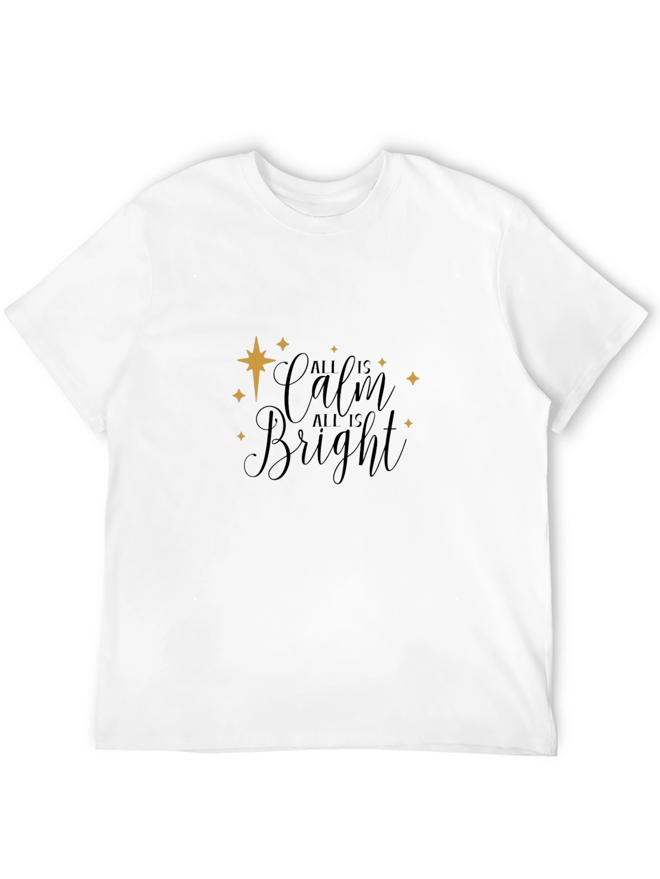 All is Calm Black Graphic Tee