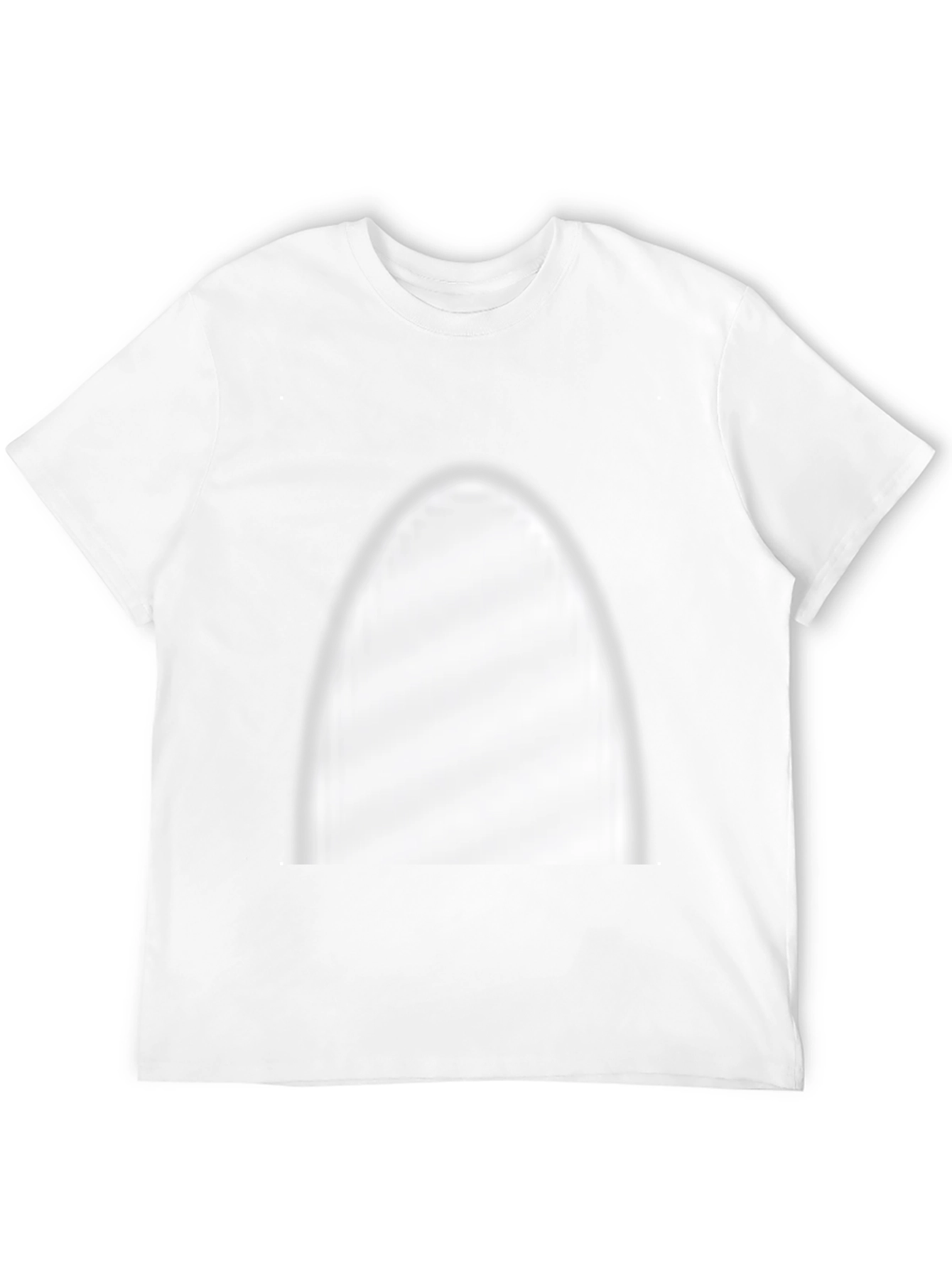 Black Graphic Tee - Unique White Print