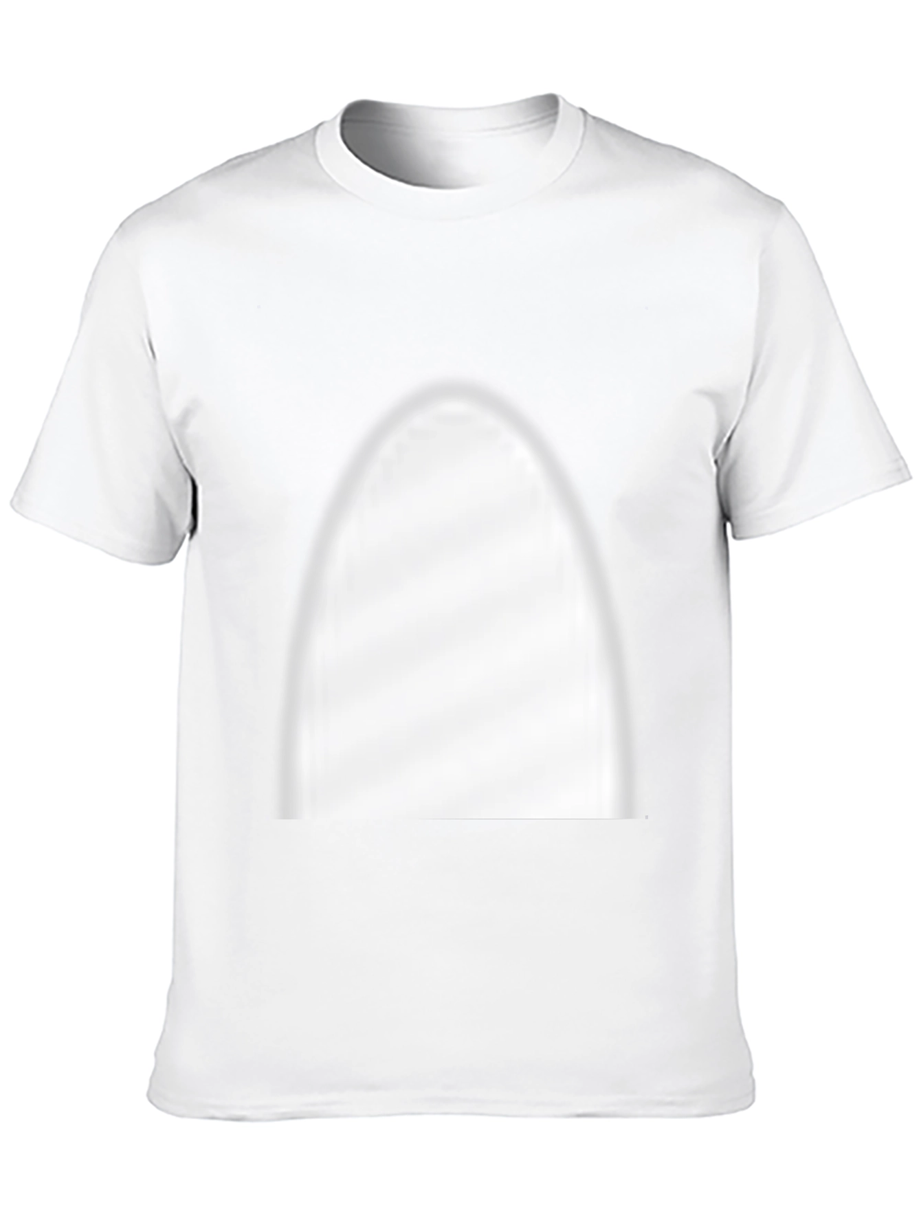 Black Graphic Tee - Unique White Print
