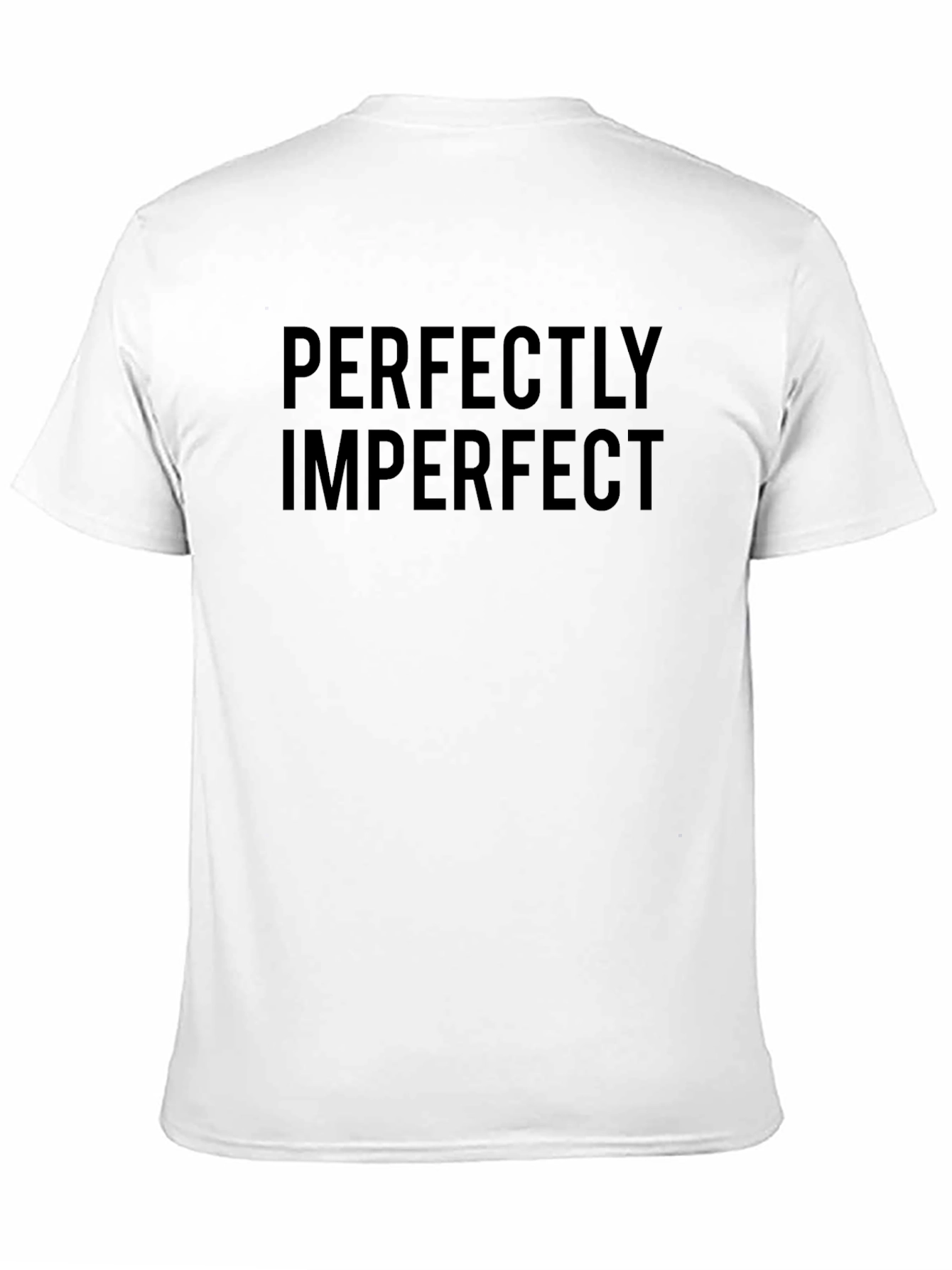 Perfectly Imperfect Graphic T-Shirt - Unisex Black Tee