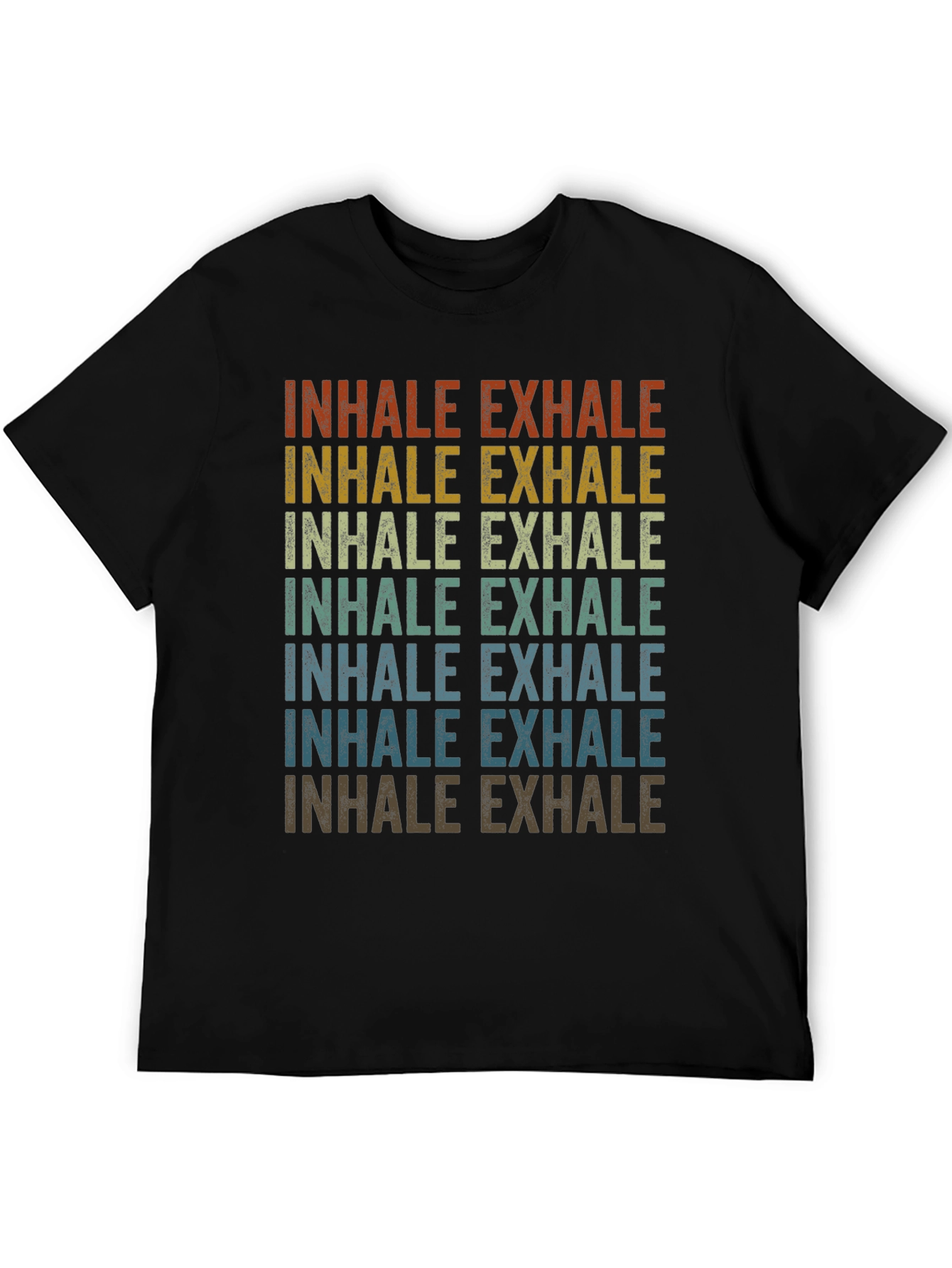 Inhale Exhale Retro Graphic T-Shirt