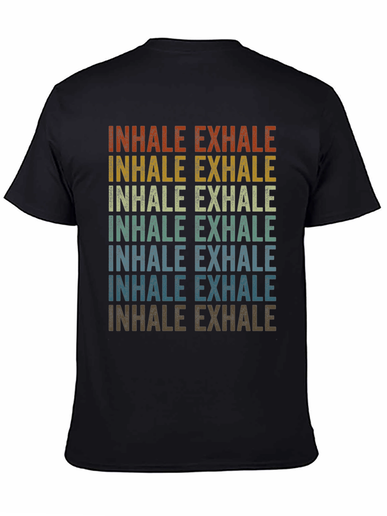 Inhale Exhale Retro Graphic T-Shirt