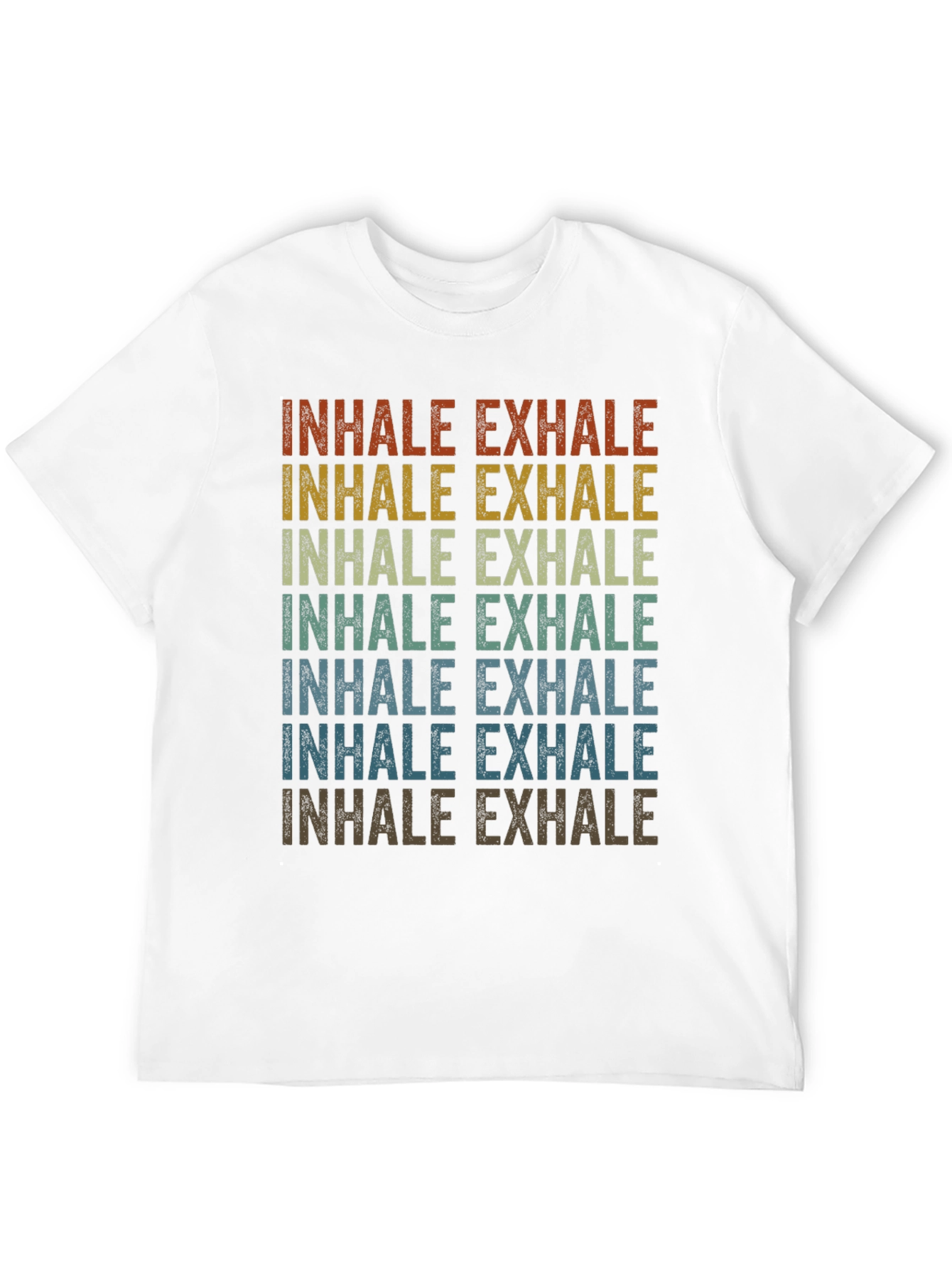 Inhale Exhale Retro Graphic T-Shirt