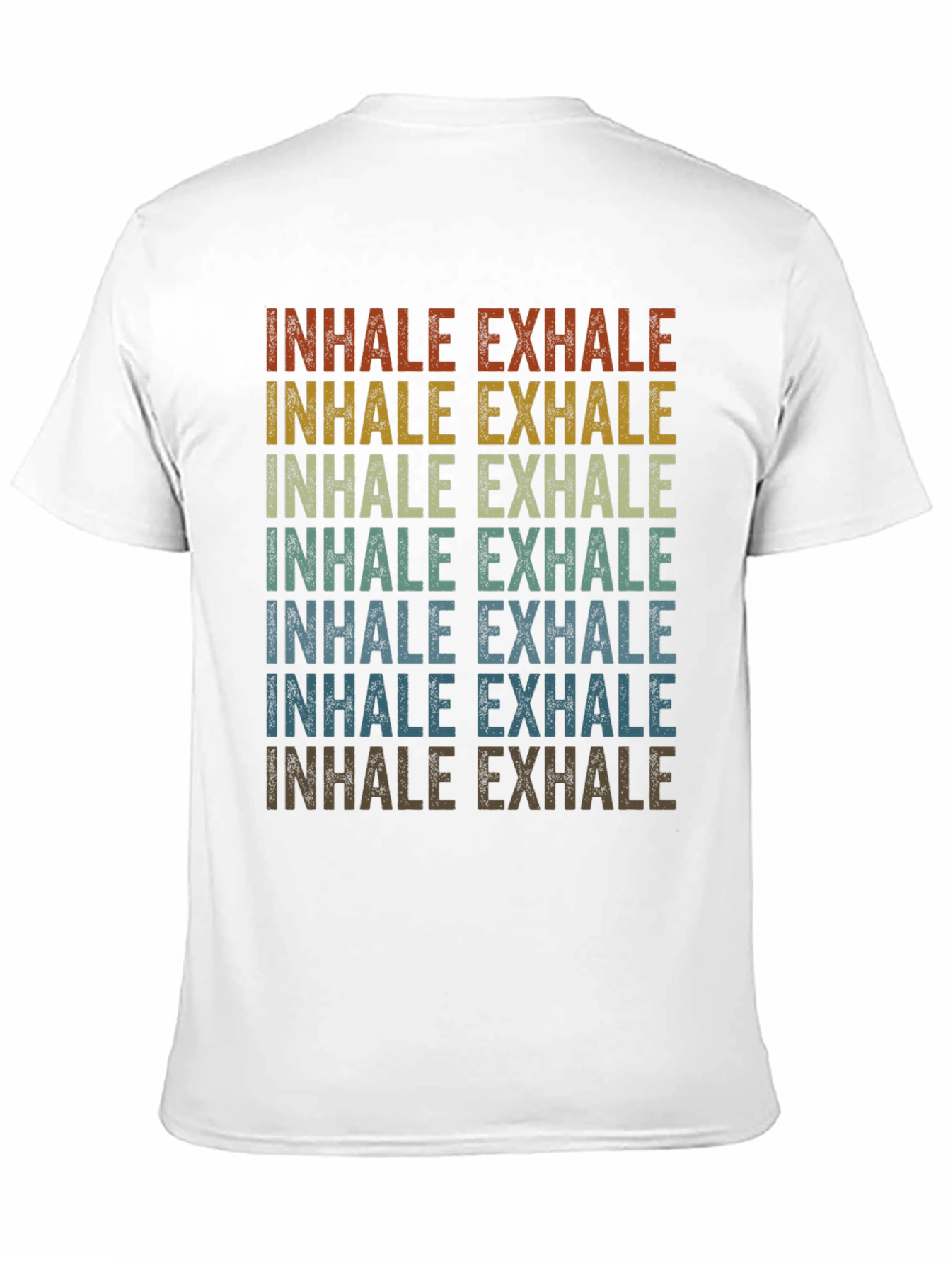 Inhale Exhale Retro Graphic T-Shirt