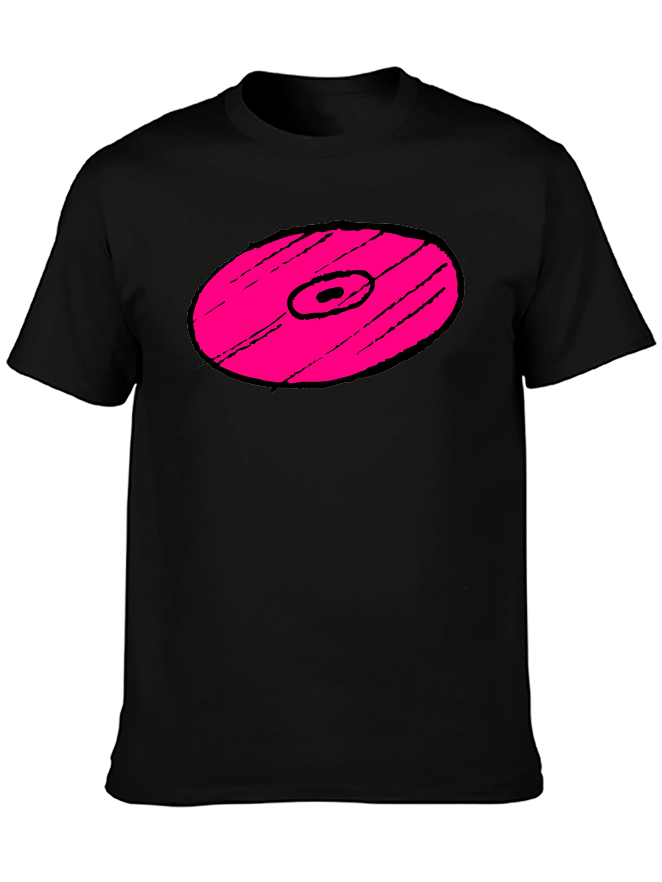 Pink Vinyl Record Graphic T-Shirt