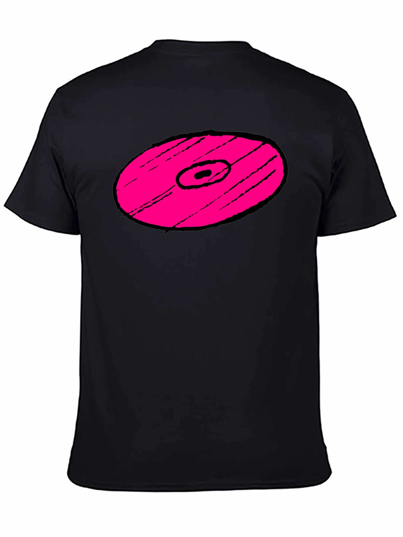 Pink Vinyl Record Graphic T-Shirt