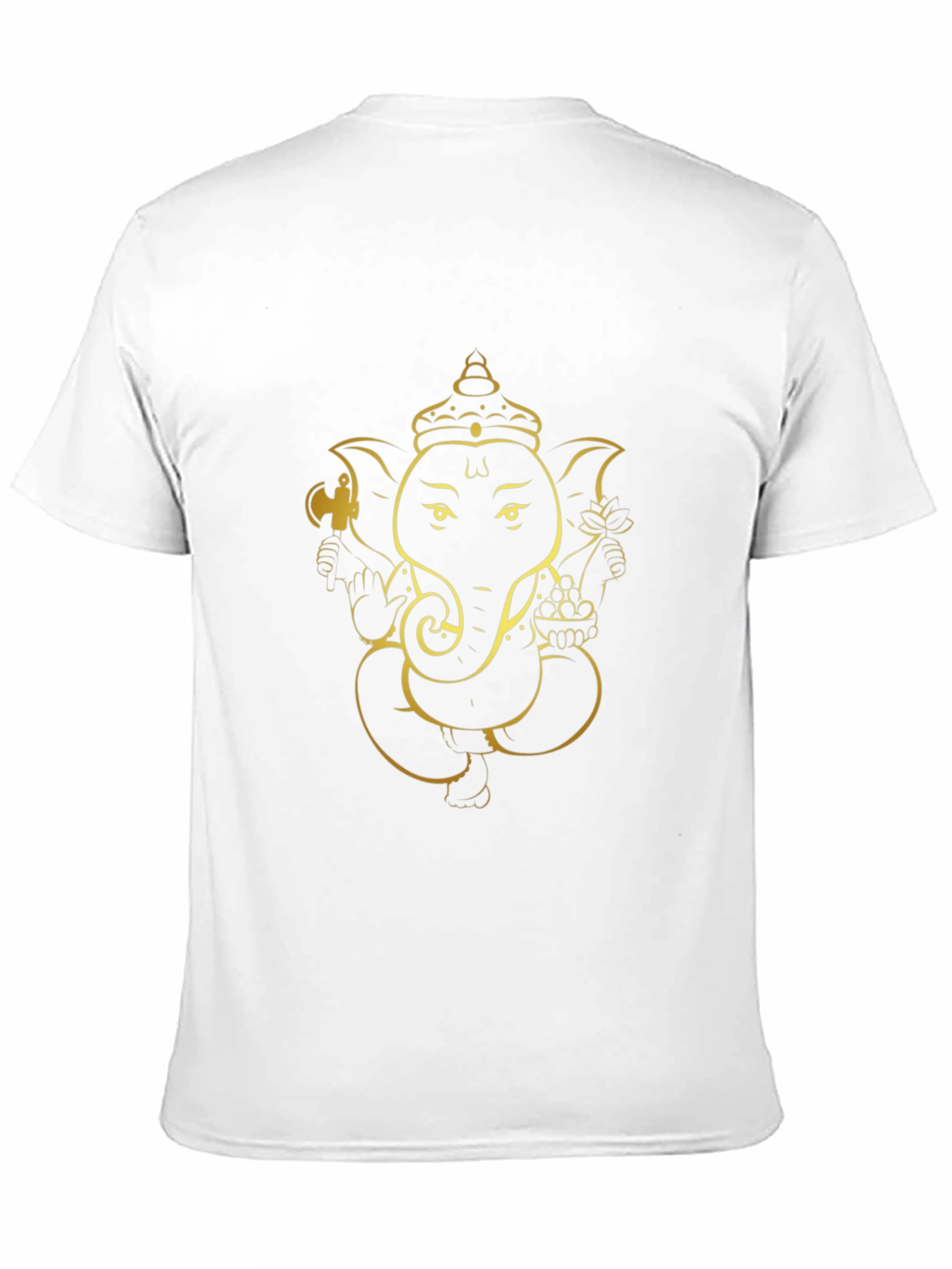 Ganesh Graphic Tee - Black Cotton Blend