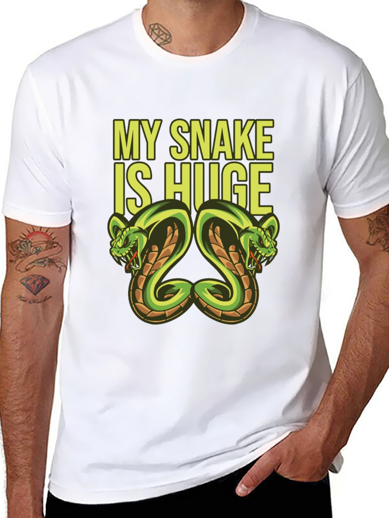 My Snake Is Huge Graphic Tee
