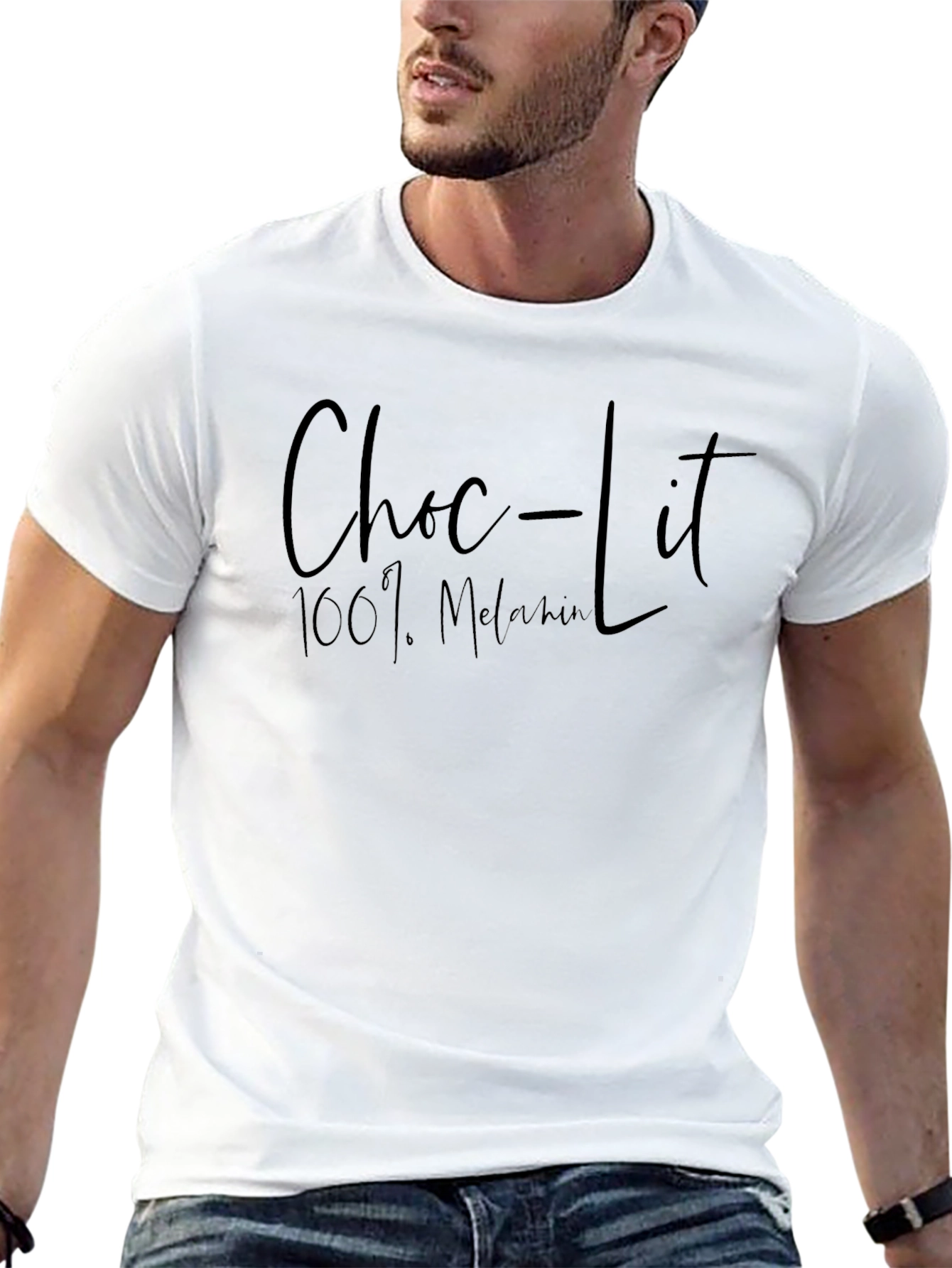 Choc-Lit 100% Melanin Black Graphic Tee