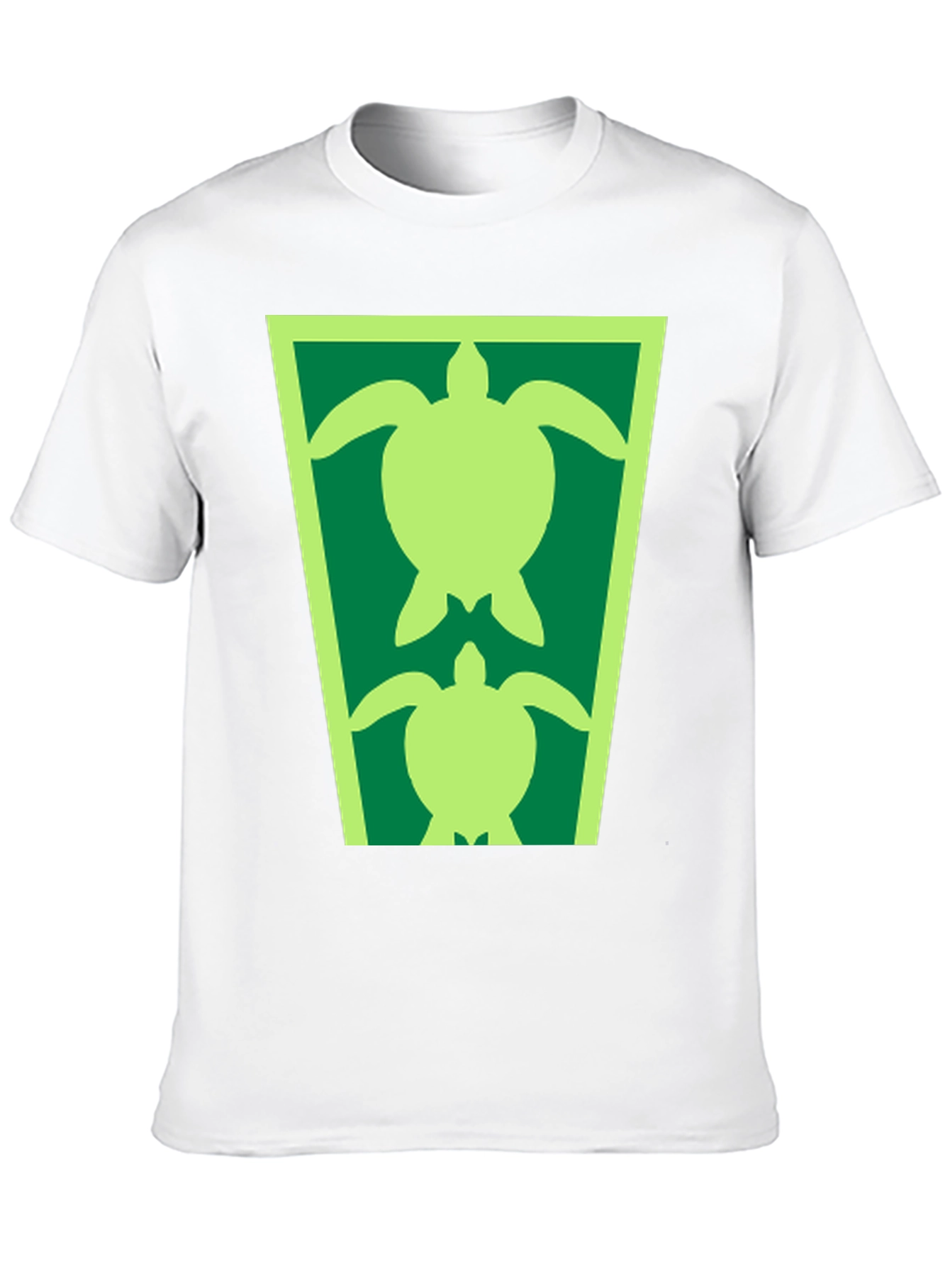 Turtle Graphic Tee - Black Cotton Blend