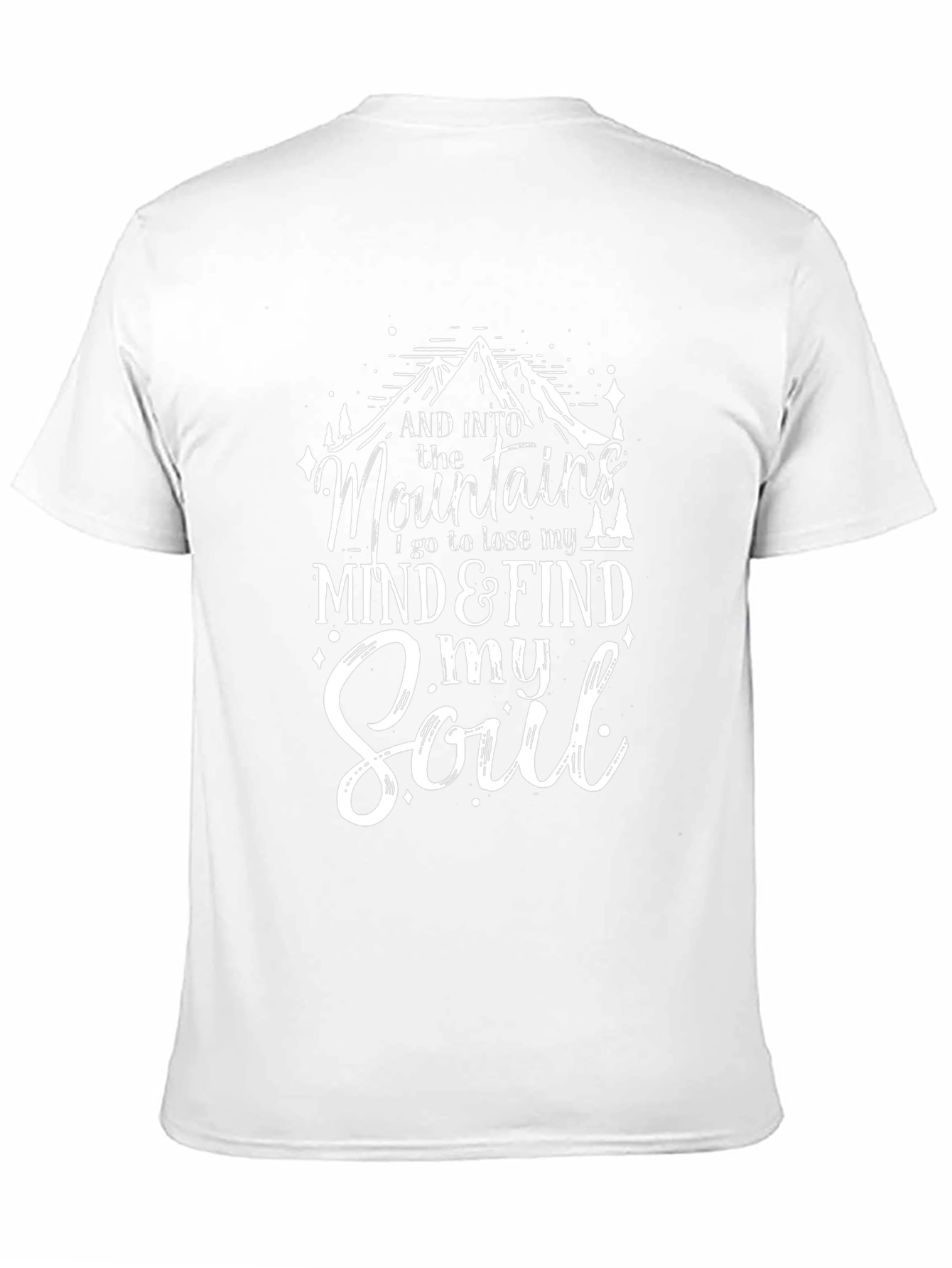 Mountains & Soul Graphic T-Shirt - Black
