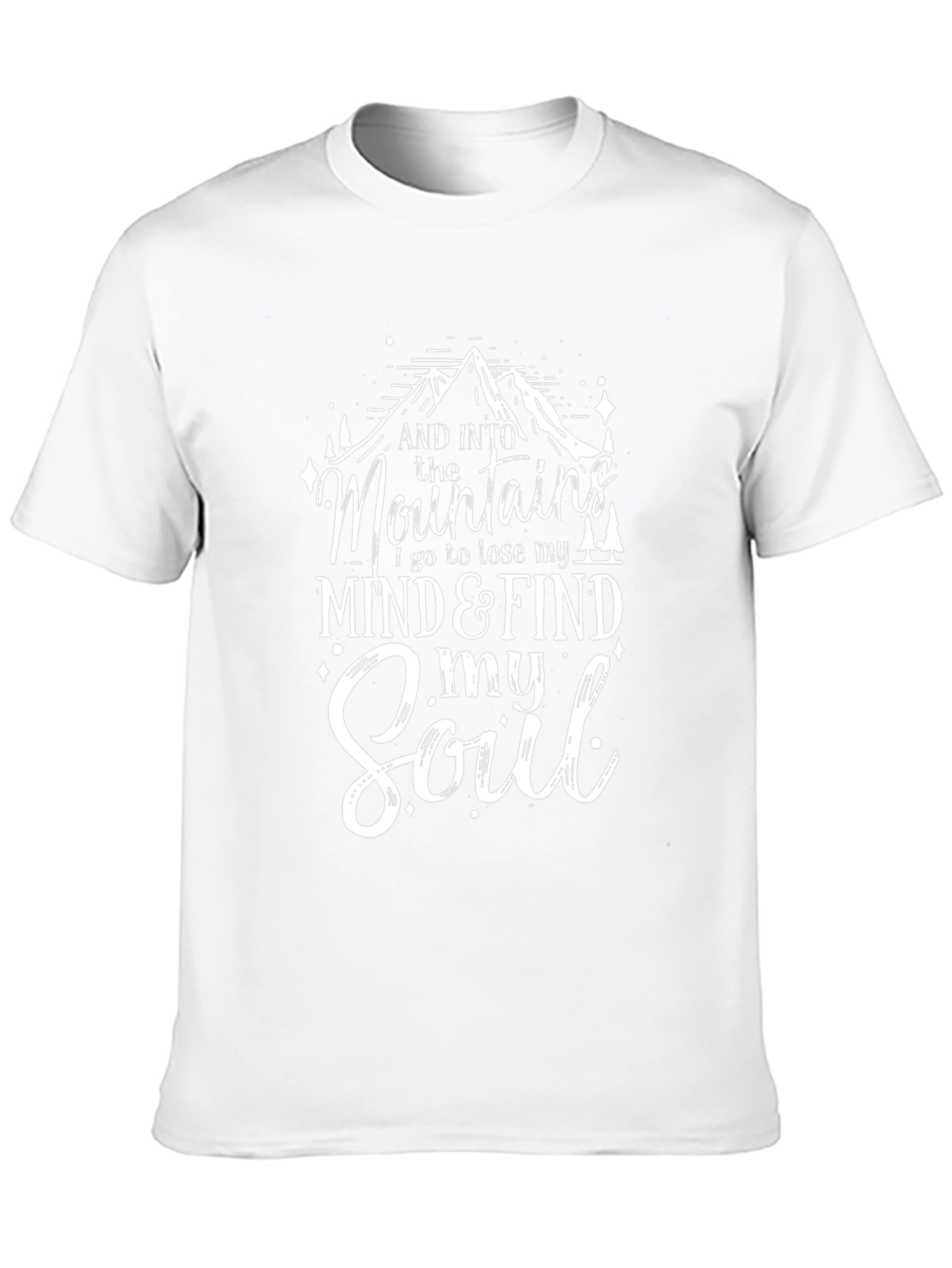 Mountains & Soul Graphic T-Shirt - Black
