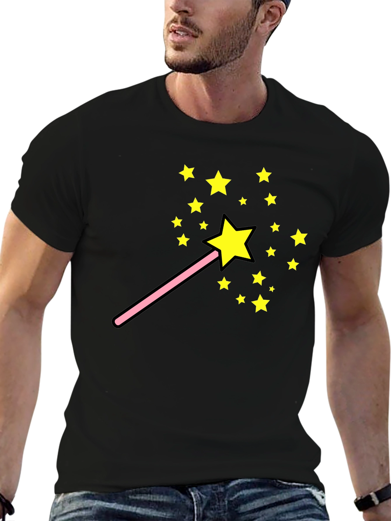 Magic Wand Star T-Shirt - Fun Whimsical Design