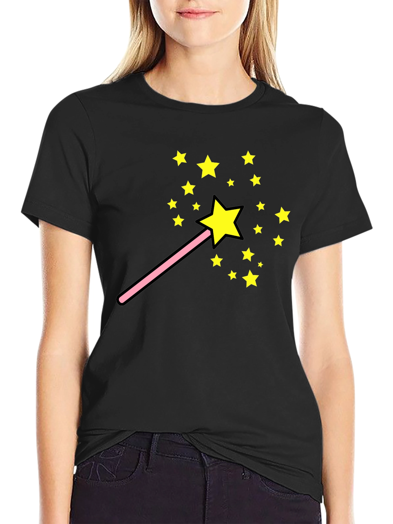 Magic Wand Star T-Shirt - Fun Whimsical Design