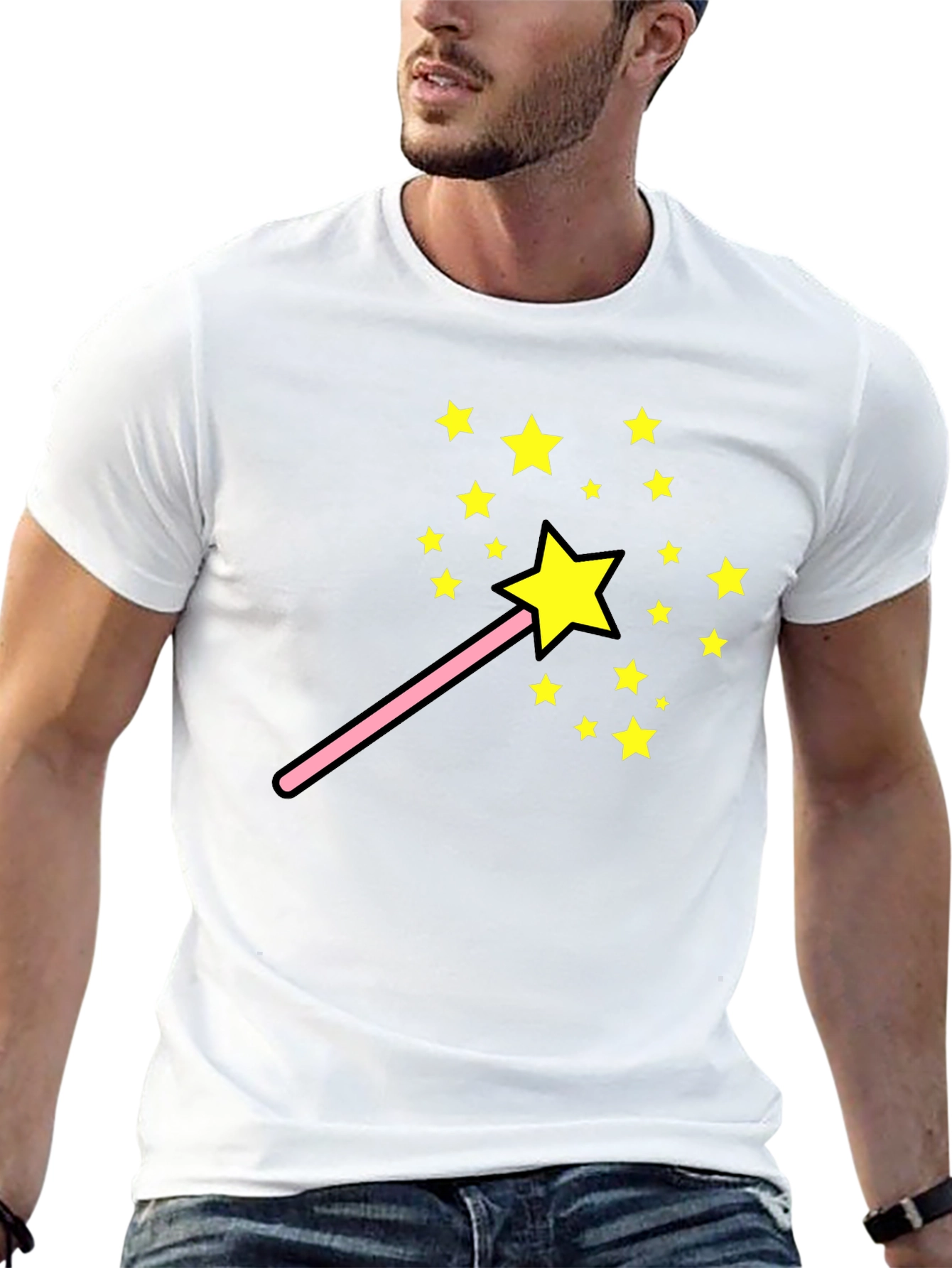 Magic Wand Star T-Shirt - Fun Whimsical Design