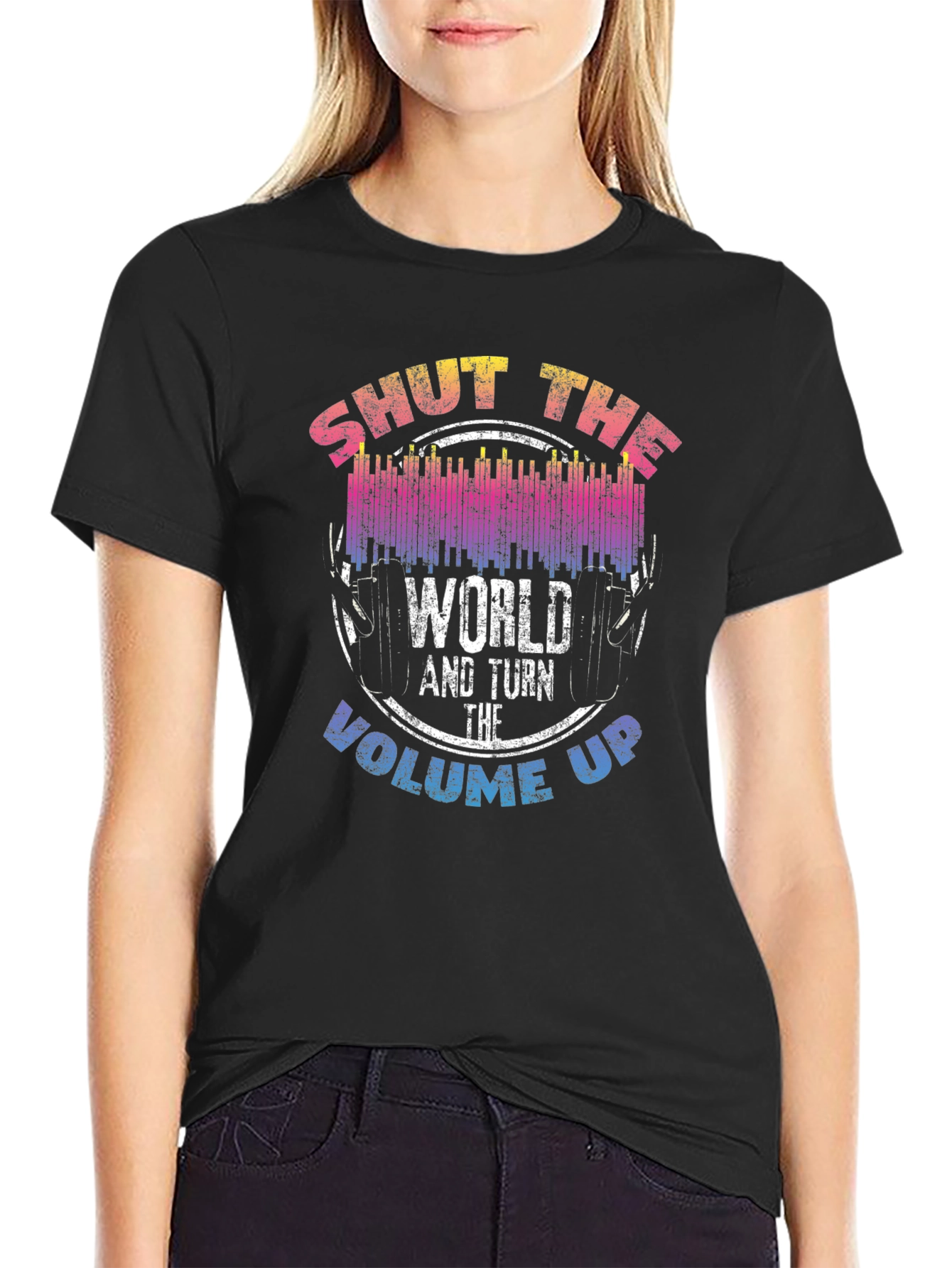 Shut The World Up Graphic T-Shirt
